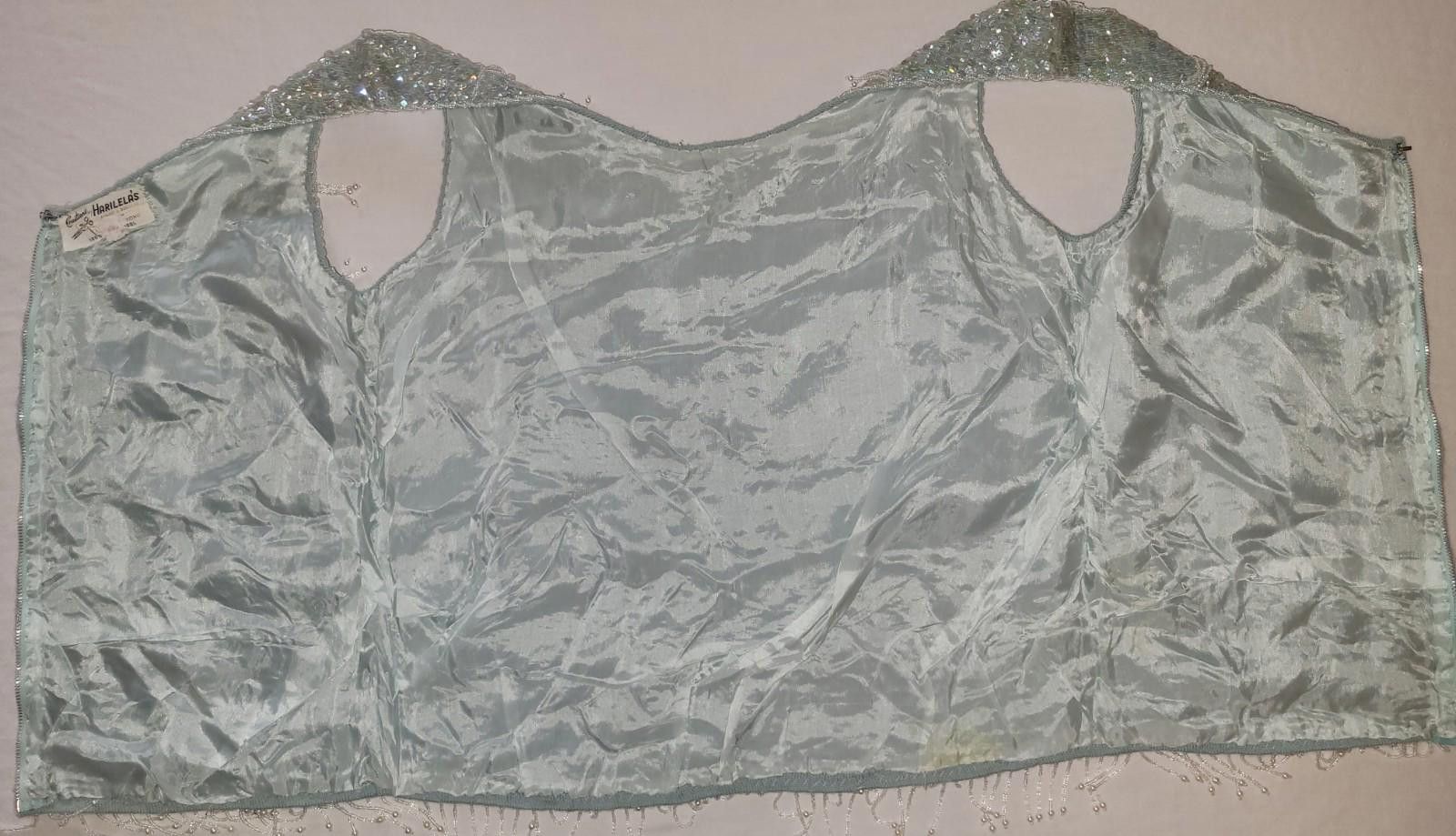 Designer 1950's vintage Harilela's women's blue tanktop Size M / US 6-8 / IT 42-44 - 9 Thumbnail