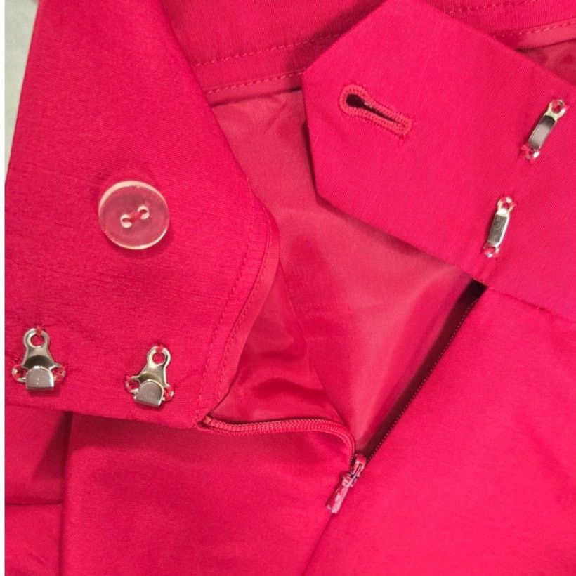 Liz Claiborne Liz Claiborne Silk Vest + Pants Set – Size 16 Red Size XXL / US 16-18 / IT 52-54 - 10 Thumbnail