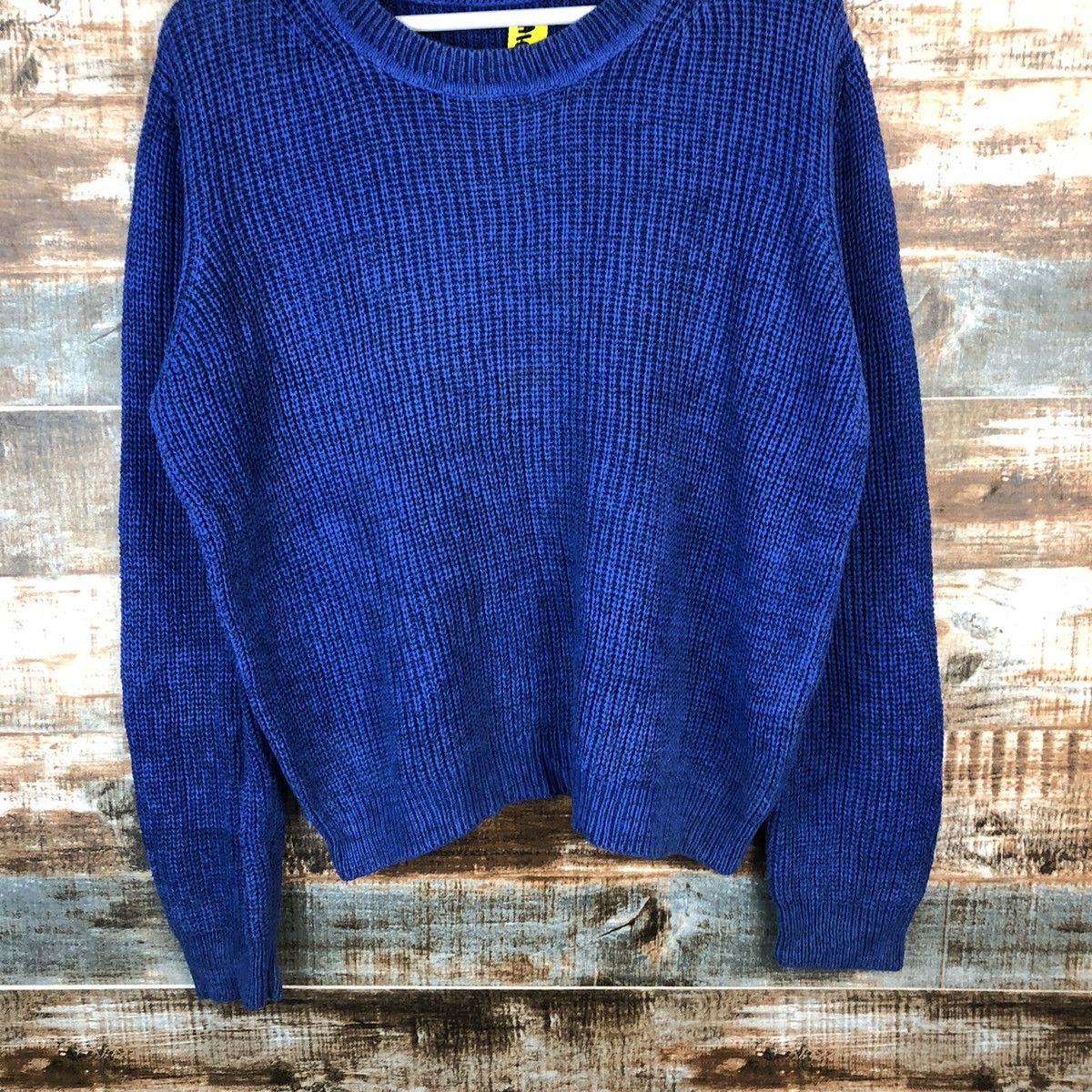 Homespun Knitwear × Japanese Brand World Basic Blue Knitwear #A1502 Size US M / EU 48-50 / 2 - 3 Thumbnail