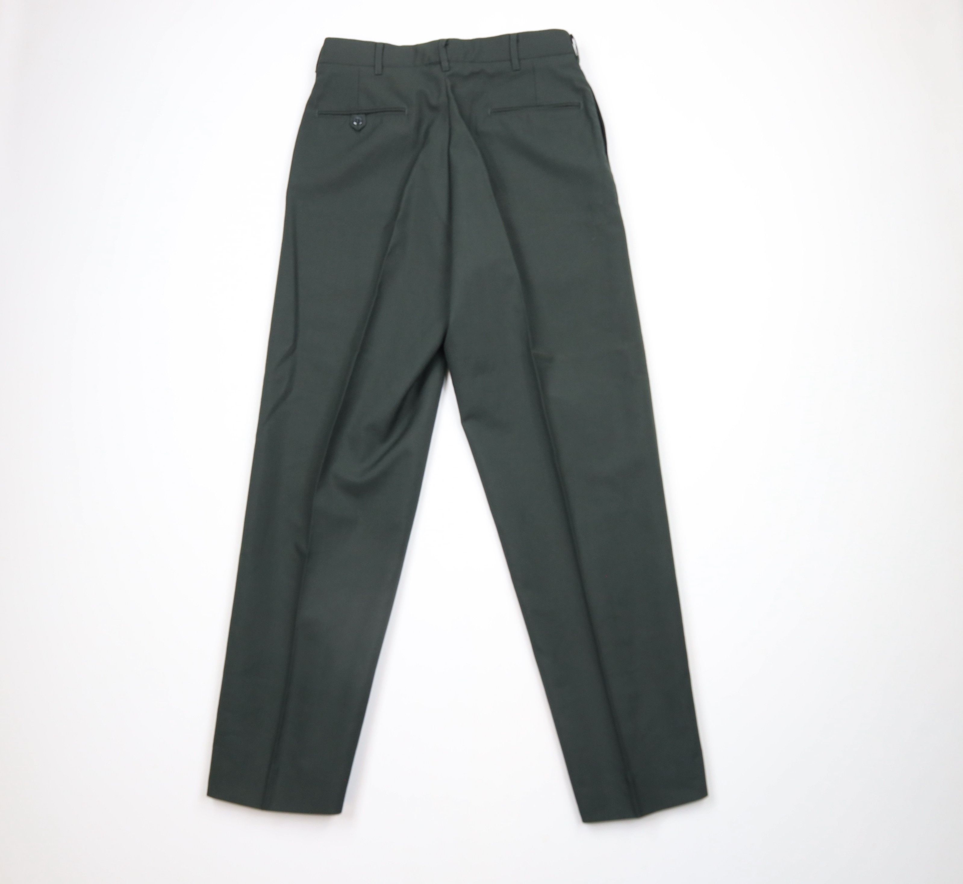 Vintage Vintage 90s Military Army Green Wool Blend Pants Trousers Size US 30 / EU 46 - 9 Thumbnail