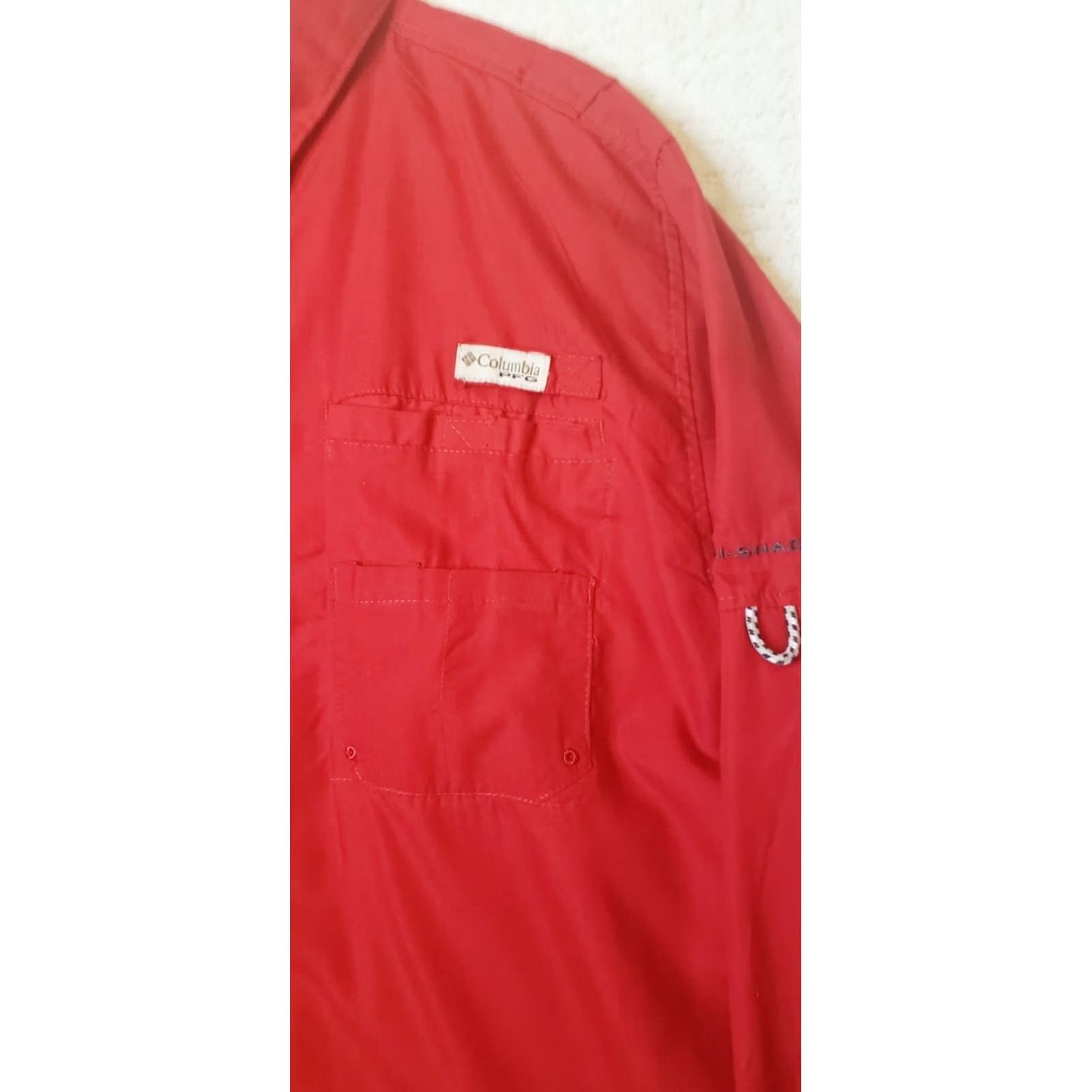 Vintage Columbia Omni-Shade Shirt Mens XL Red Vented Long Sleeve Outdoors Fishing Shirt Size US XL / EU 56 / 4 - 3 Thumbnail