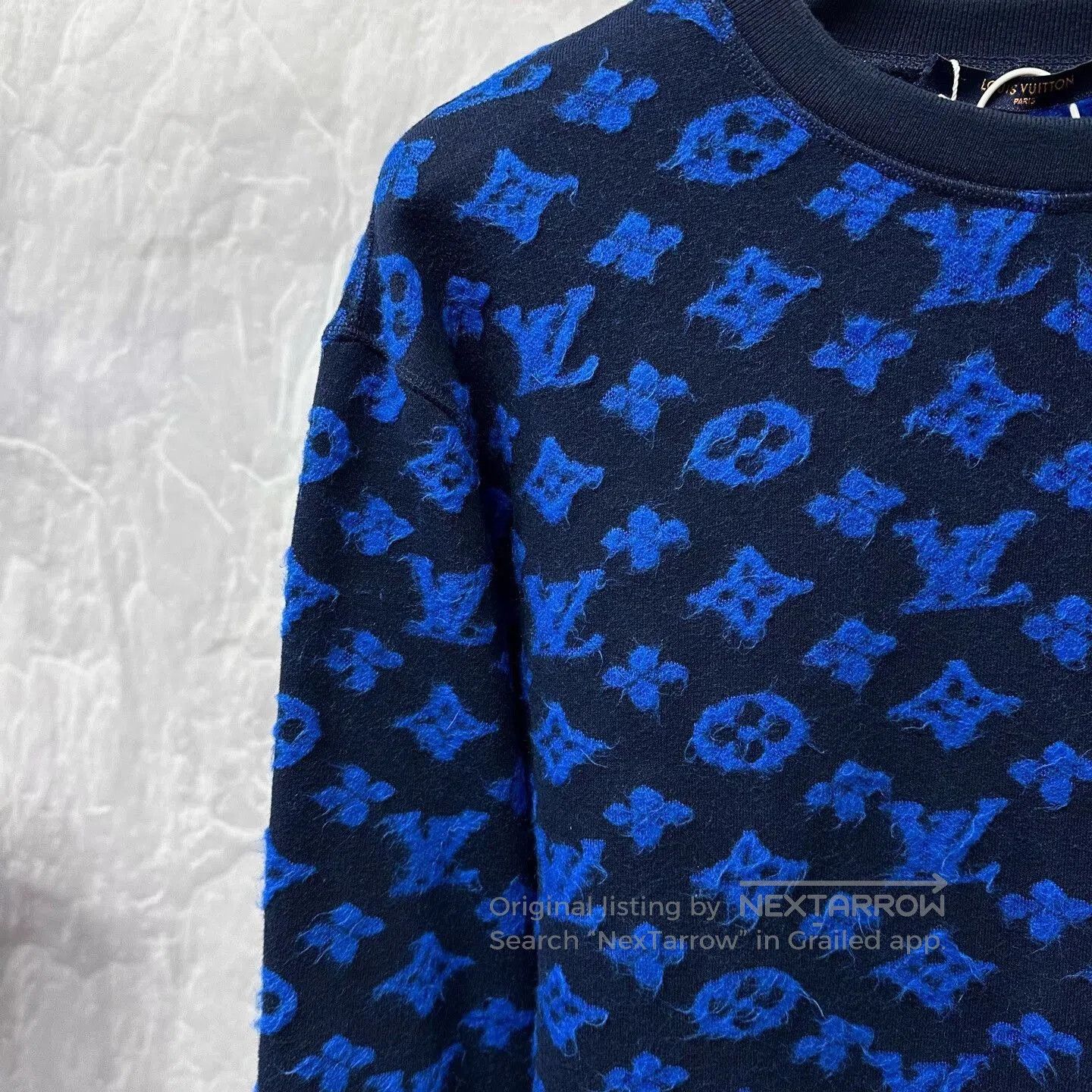 Louis Vuitton louis vuitton blue logo crewneck sweatshirt. Size US L / EU 52-54 / 3 - 3 Thumbnail
