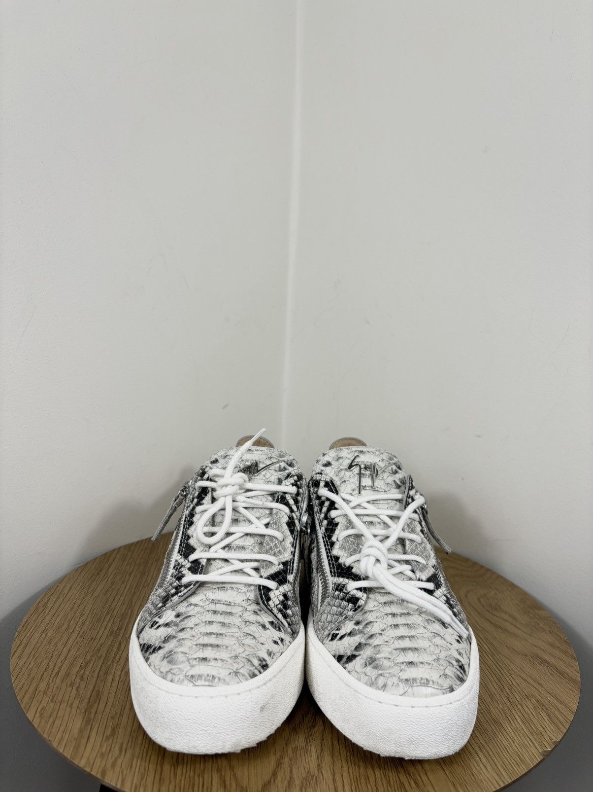 Giuseppe Zanotti Giuseppe Zanotti May London Roccia Snakeskin Sneakers Shoes Size US 9 / EU 42 - 9 Thumbnail