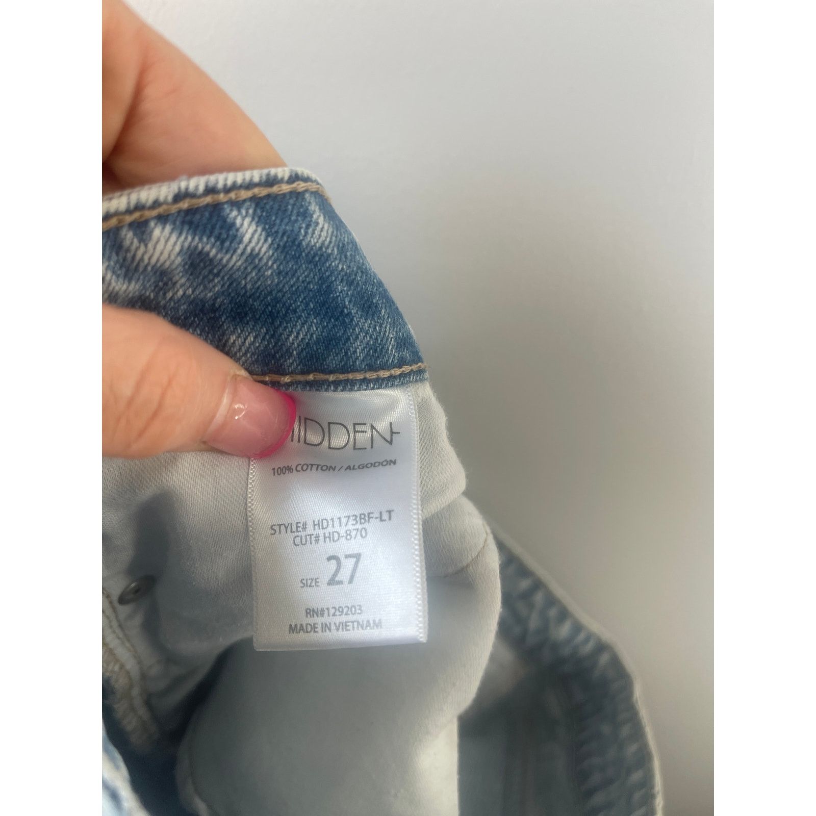 HIDDEN Hidden Rainbow Ripped High Rise Slim Boyfriend Denim Jeans Size 27" / US 4 / IT 40 - 7 Thumbnail