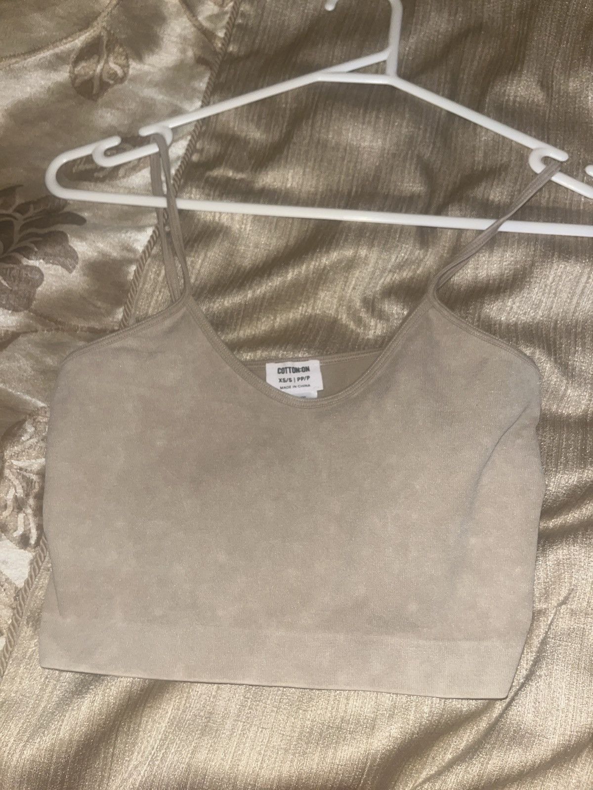 Cotton On Beige cropped singlet Size XS / US 0-2 / IT 36-38 - 1 Thumbnail