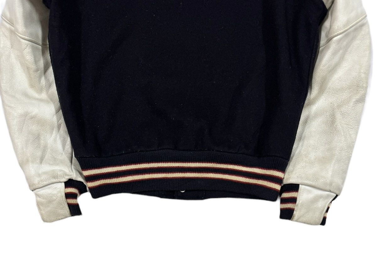 Vtg🔥80’s Golden Bear Wool Varsity Sleeve Leather Jacket