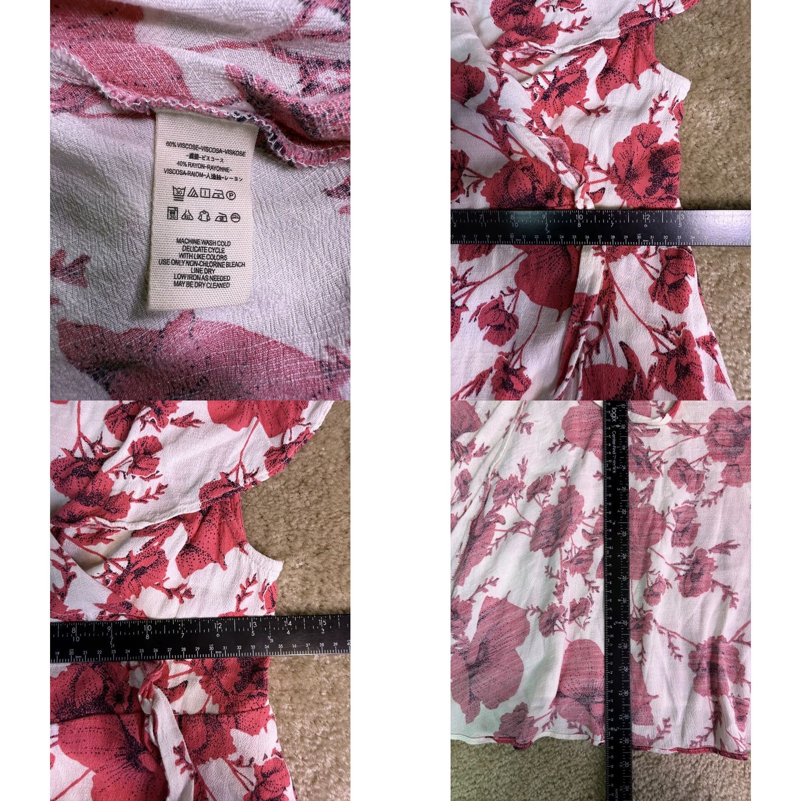 Free People Free People Womens Mini Dress Size S French Quarter Wrap Adjustable Multicolor D868 Size S / US 4 / IT 40 - 8 Thumbnail