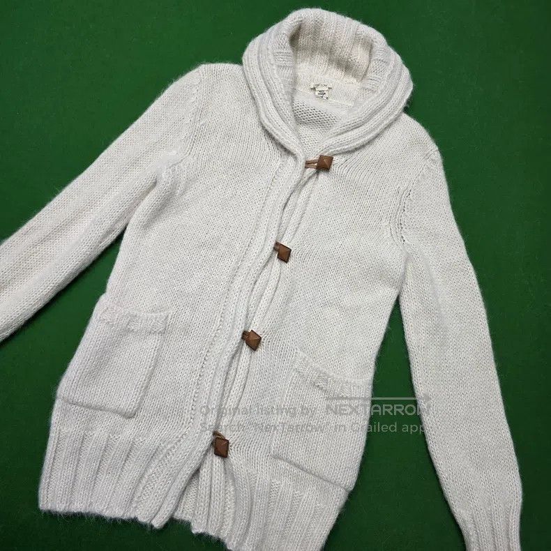 Hermes Hermes Beige Alpaca Knit Cardigan Size XXS / US 00 / IT 34 - 2 Thumbnail