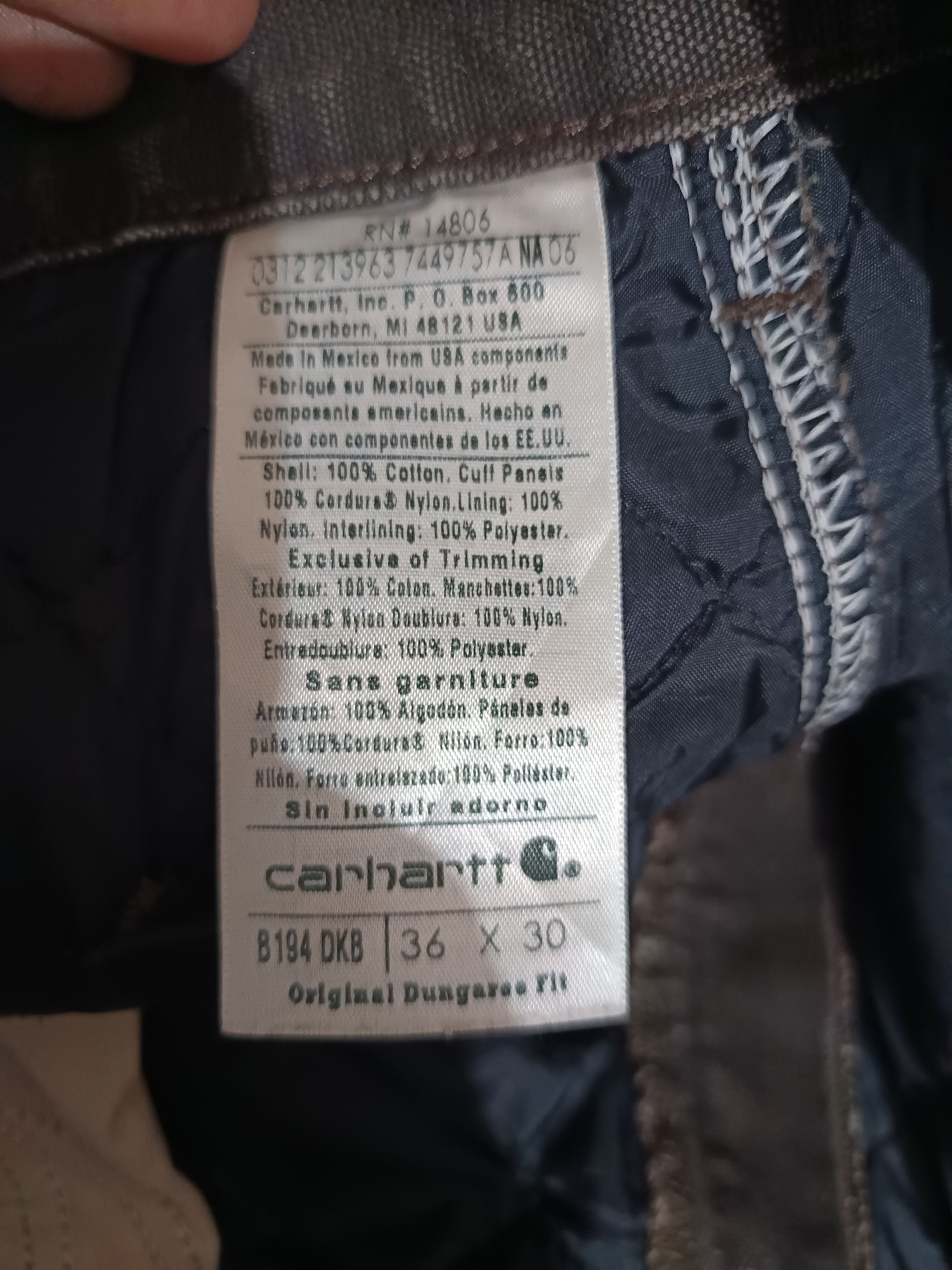 Carhartt × Vintage Vintage Carhartt double knee B194 DKB Front Zip Size US 36 / EU 52 - 7 Thumbnail