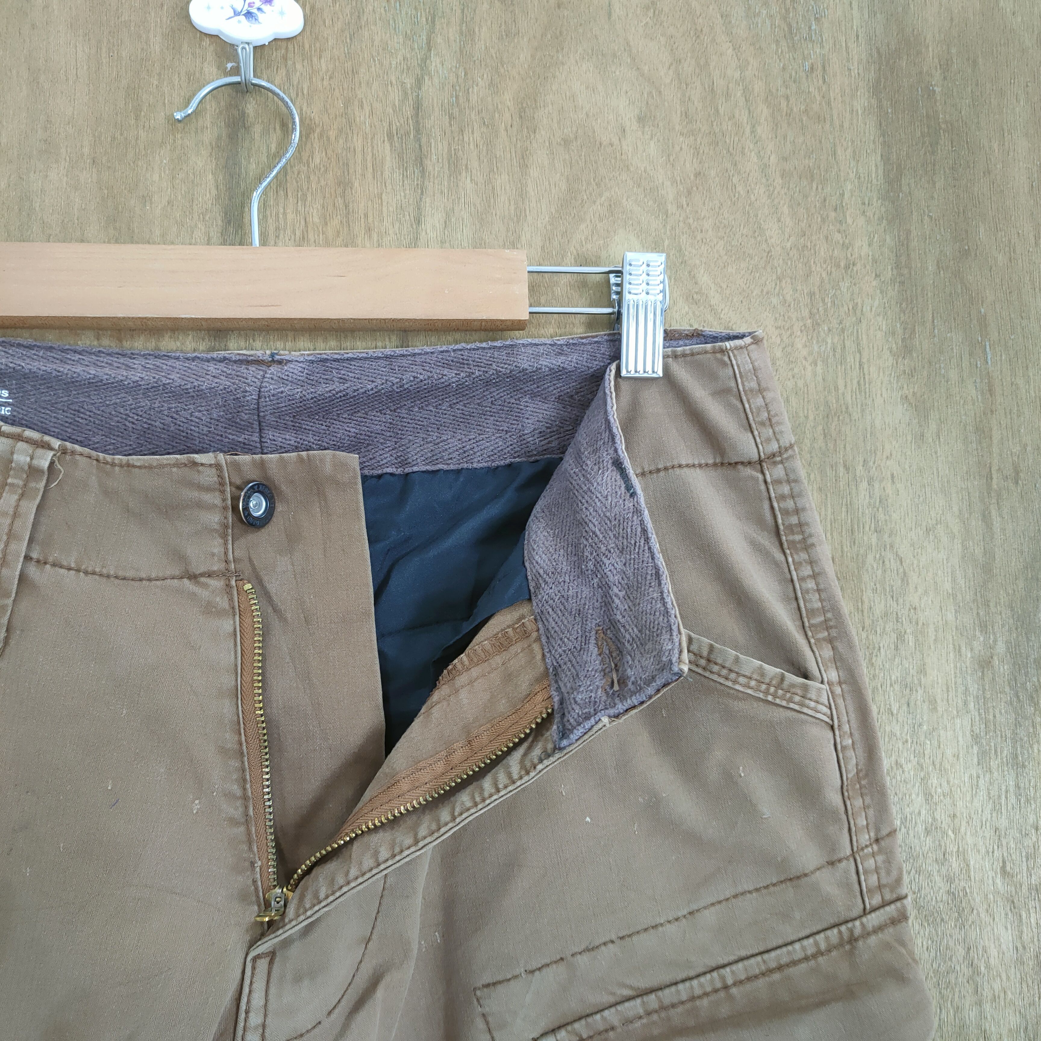 Japanese Brand VINTAGE GENBA BROWN FADED CARGO PANTS Size US 30 / EU 46 - 7 Thumbnail