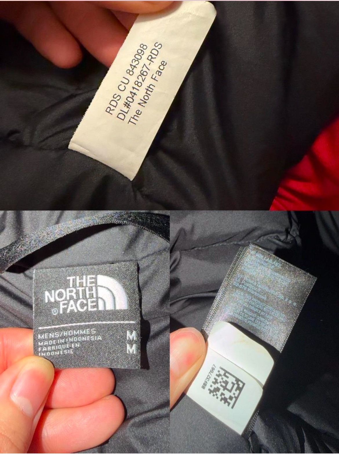 The North Face North Face Men’s Red & Black Down Parka with Fur-Trim Hood Size US M / EU 48-50 / 2 - 8 Thumbnail