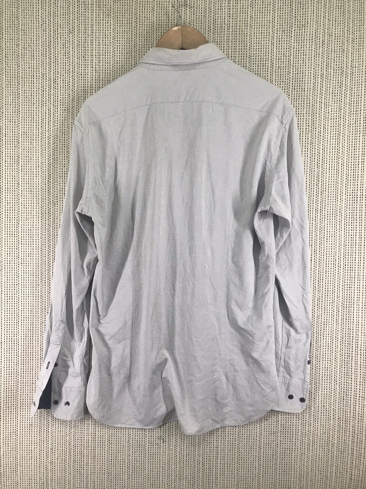 Designer × Lanvin × Vintage LANVIN Classique Shirt Gray Cotton Men's Button Up Size 50 Size US L / EU 52-54 / 3 - 6 Thumbnail