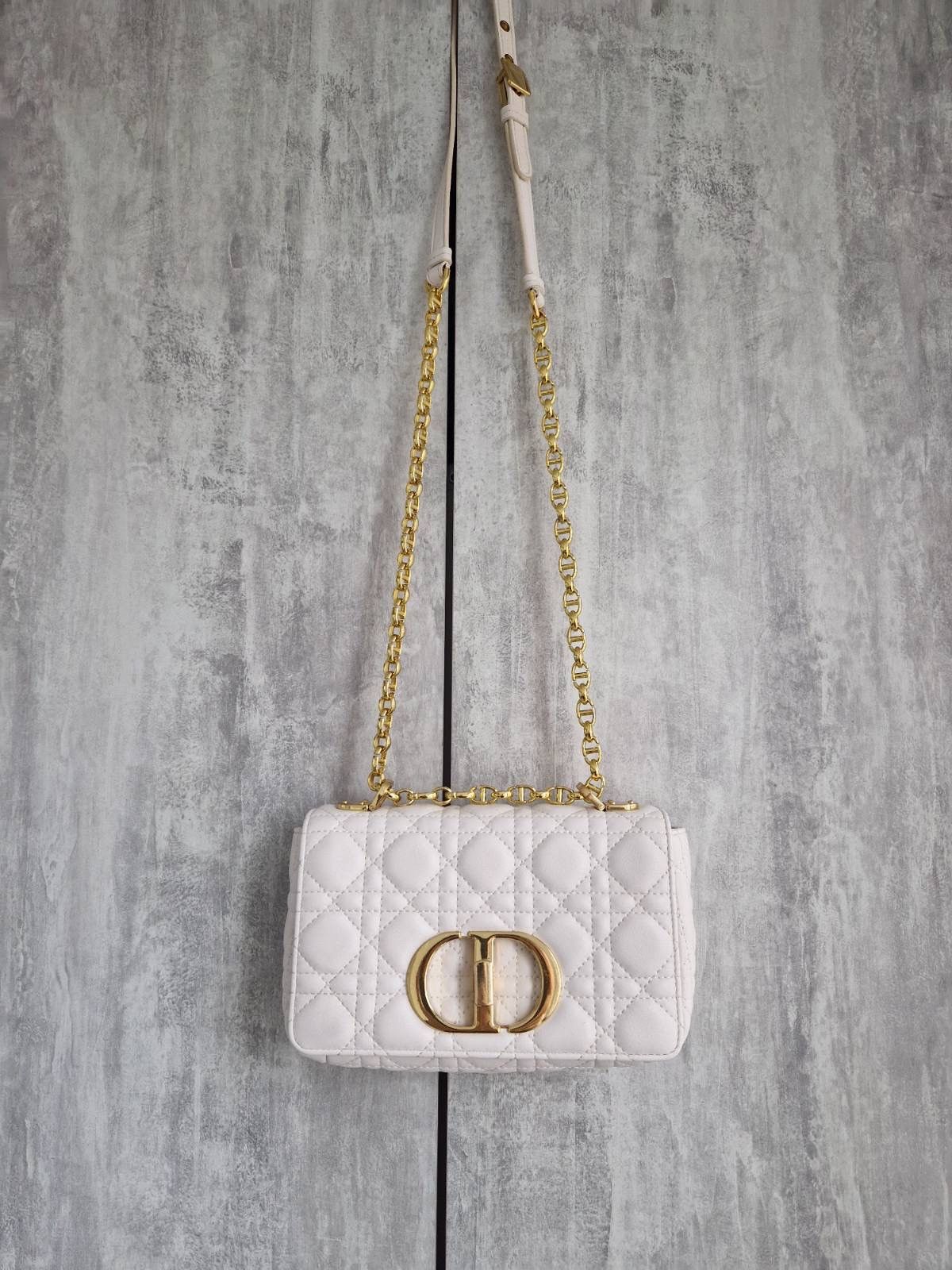 Dior Small Dior Caro bag ivory supple cannage calfskin Size ONE SIZE - 4 Thumbnail