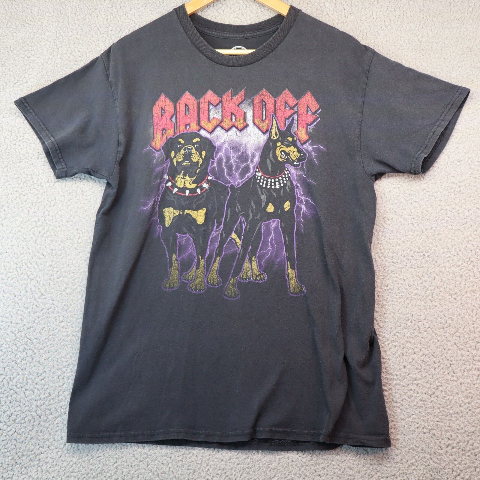 Damir Doma DOM Shirt Men Large Back Off Rottweiler Doberman Dog Shirt Size US L / EU 52-54 / 3 - 1 Thumbnail