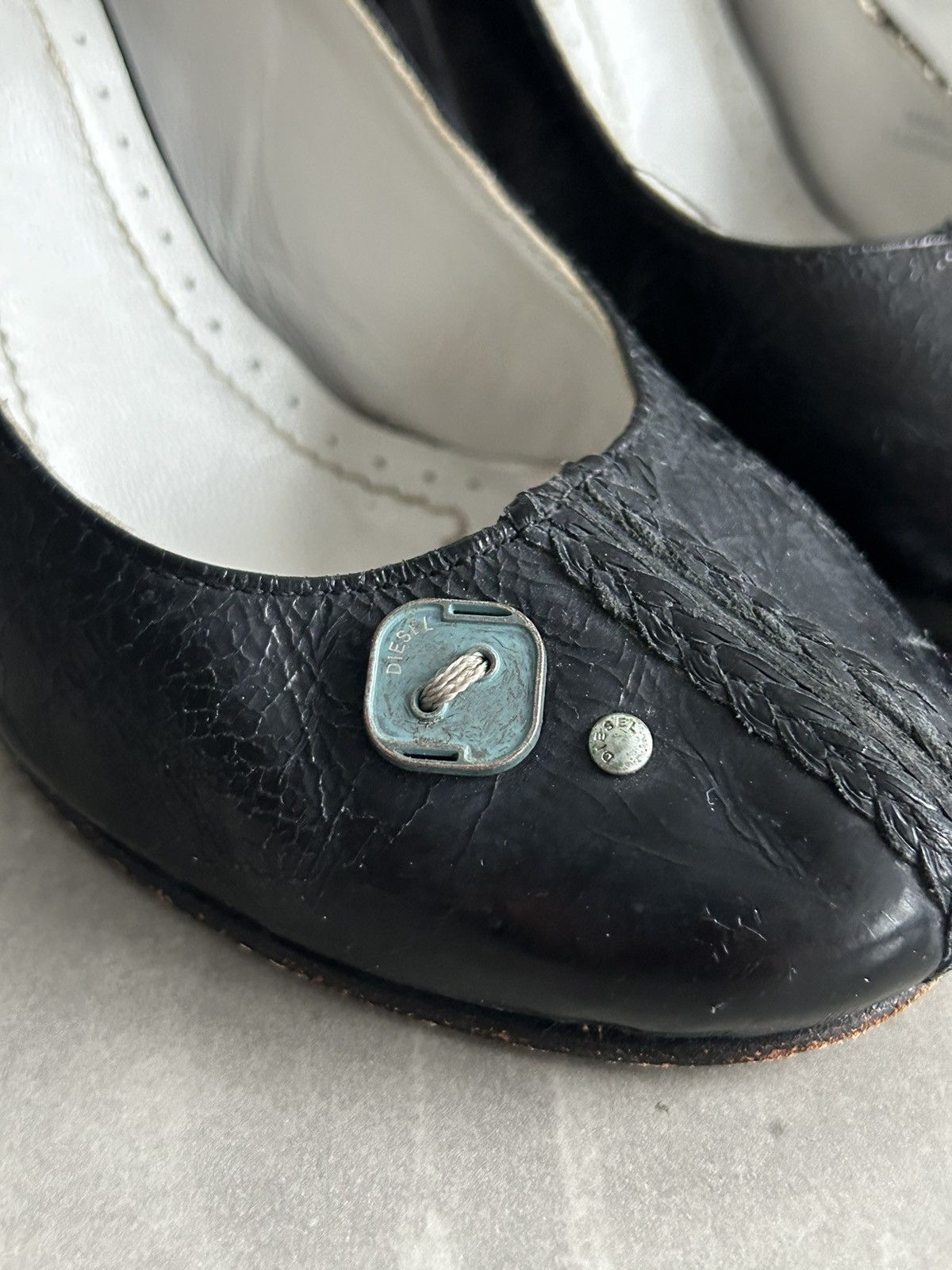 Diesel × Japanese Brand × Vintage Diesel Vintage Avant Garde Heels leather Y2K Size US 6 / IT 36 - 10 Thumbnail