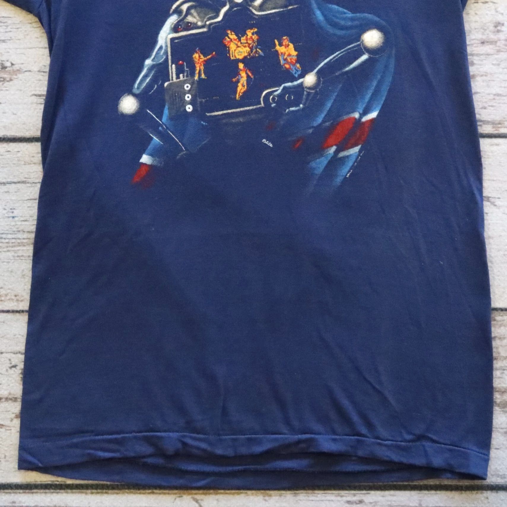 Vintage VINTAGE The Who American Tour '82 Tshirt L Blue Men's T-Shirt Size US L / EU 52-54 / 3 - 3 Thumbnail