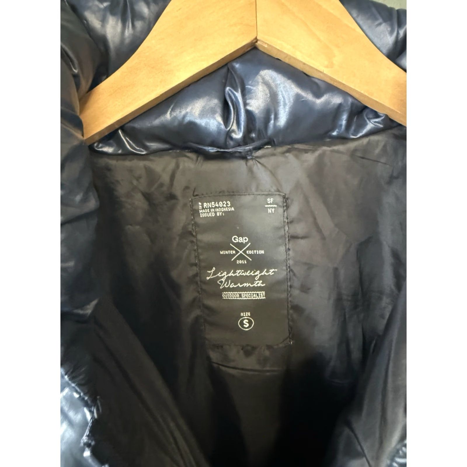 Gap Gap Womens Blue Full Zip Quilted Down Jacket Puffer Size Small Size S / US 4 / IT 40 - 3 Thumbnail