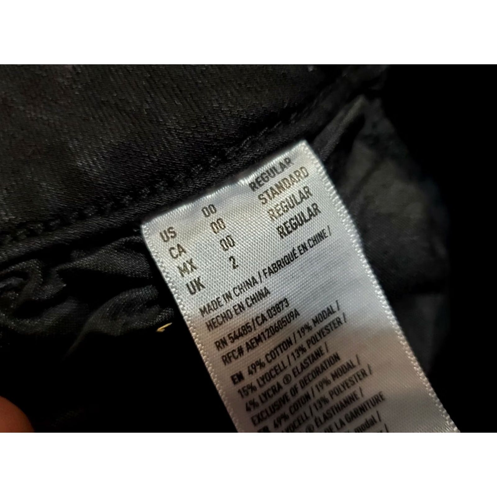 American Eagle Outfitters VINTAGE American Eagle Outfitters Super Stretch X4 Super Low Jegging Jeans Skiny? Size 42" / US 20 - 4 Thumbnail