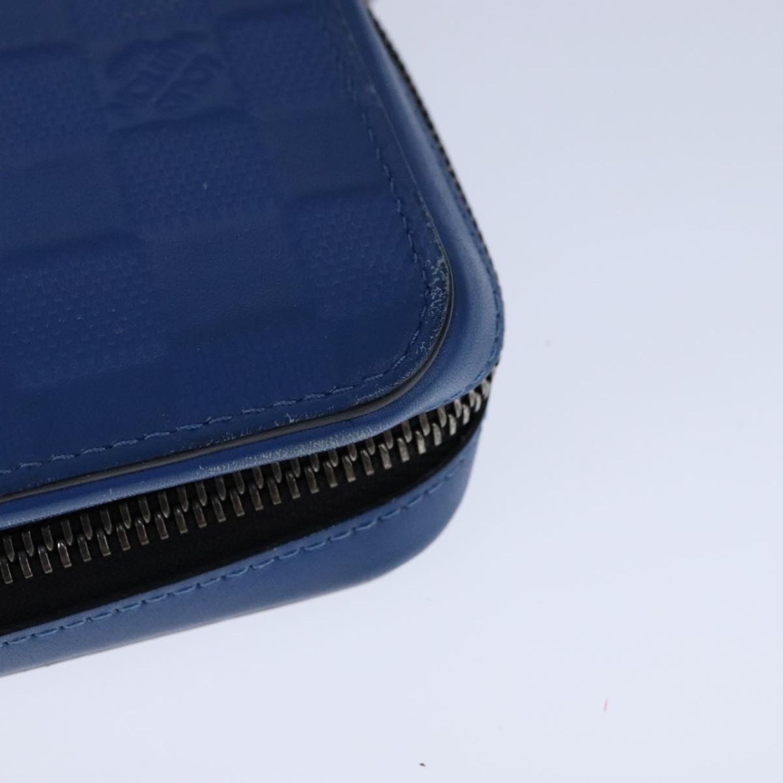 Louis Vuitton Zippy Wallet Damier Ebene Blue