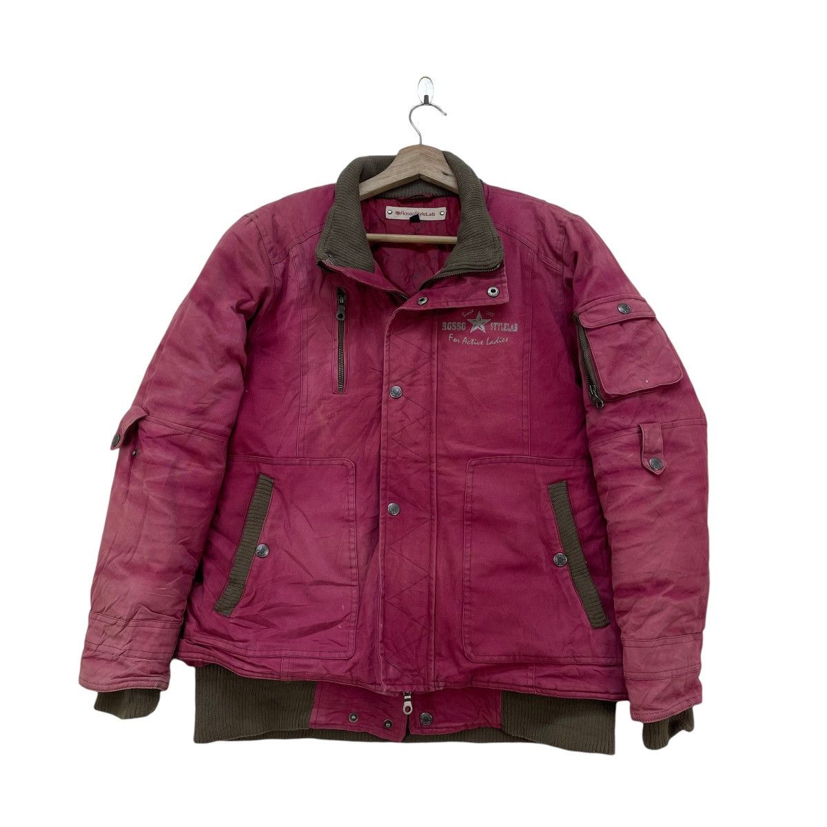 Hein Gericke Japanese Brand Rosso Style Lab Lady Motorcycle Faded Jacket Size M / US 6-8 / IT 42-44 - 1 Thumbnail