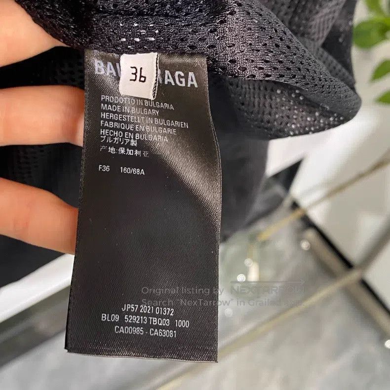 Balenciaga Balenciaga Nylon blend denim letter print logo Size XS / US 0-2 / IT 36-38 - 8 Thumbnail