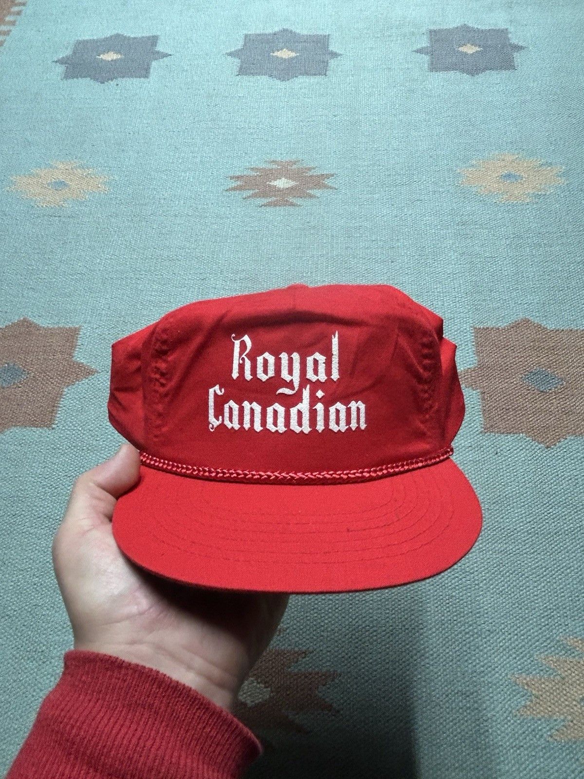 Vintage Vintage SnapBack hat royal canadian whiskey alcohol drunk Size ONE SIZE - 2 Thumbnail