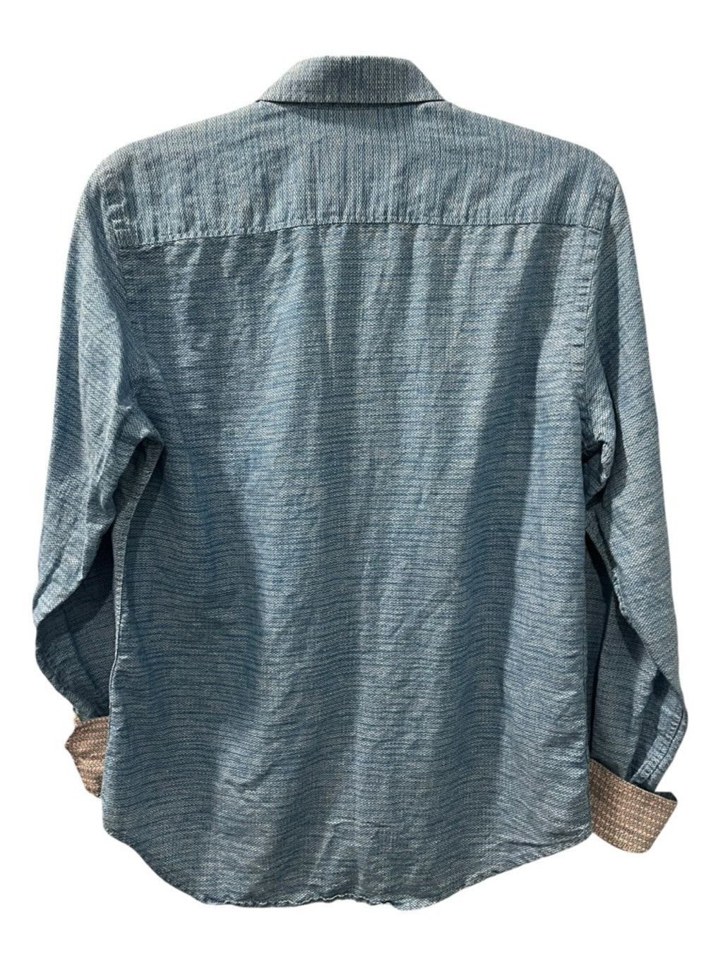 Robert Graham Robert Graham Flip Cuff Linen Button Down Shirt Size Small Size US S / EU 44-46 / 1 - 7 Thumbnail