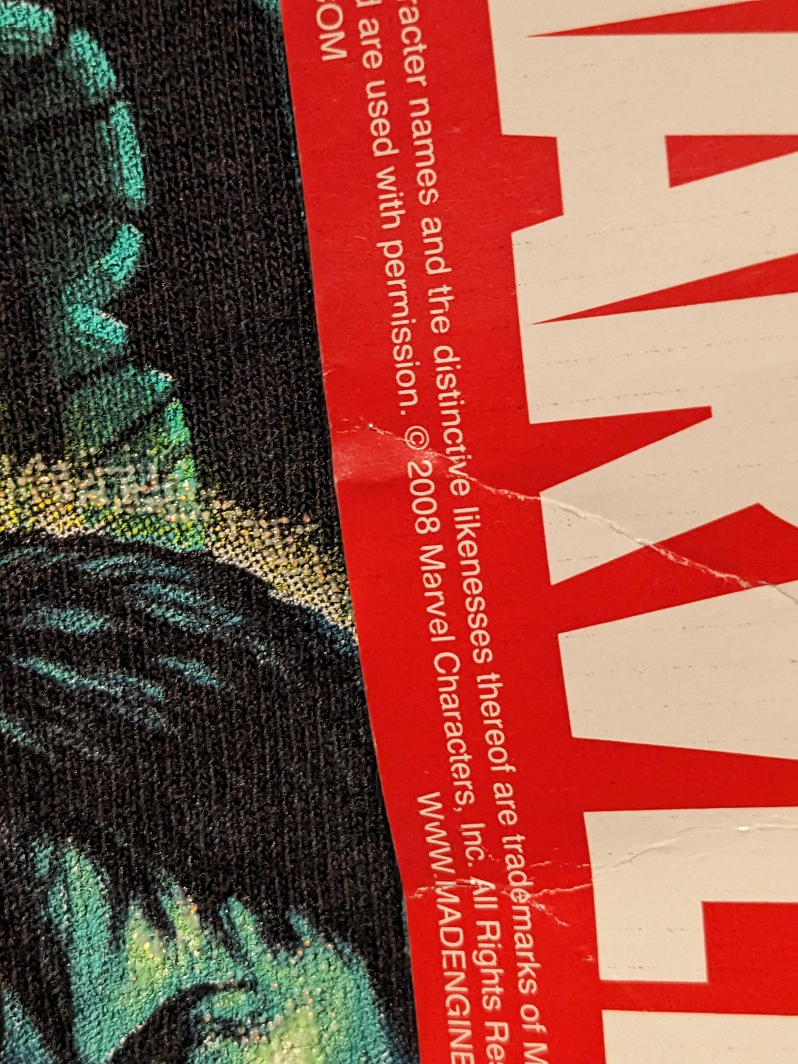 Mad Engine × Marvel Comics × Vintage Vintage 2008 Incredible Hulk Marvel X-Large Youth T-Shirt Size US M / EU 48-50 / 2 - 4 Thumbnail