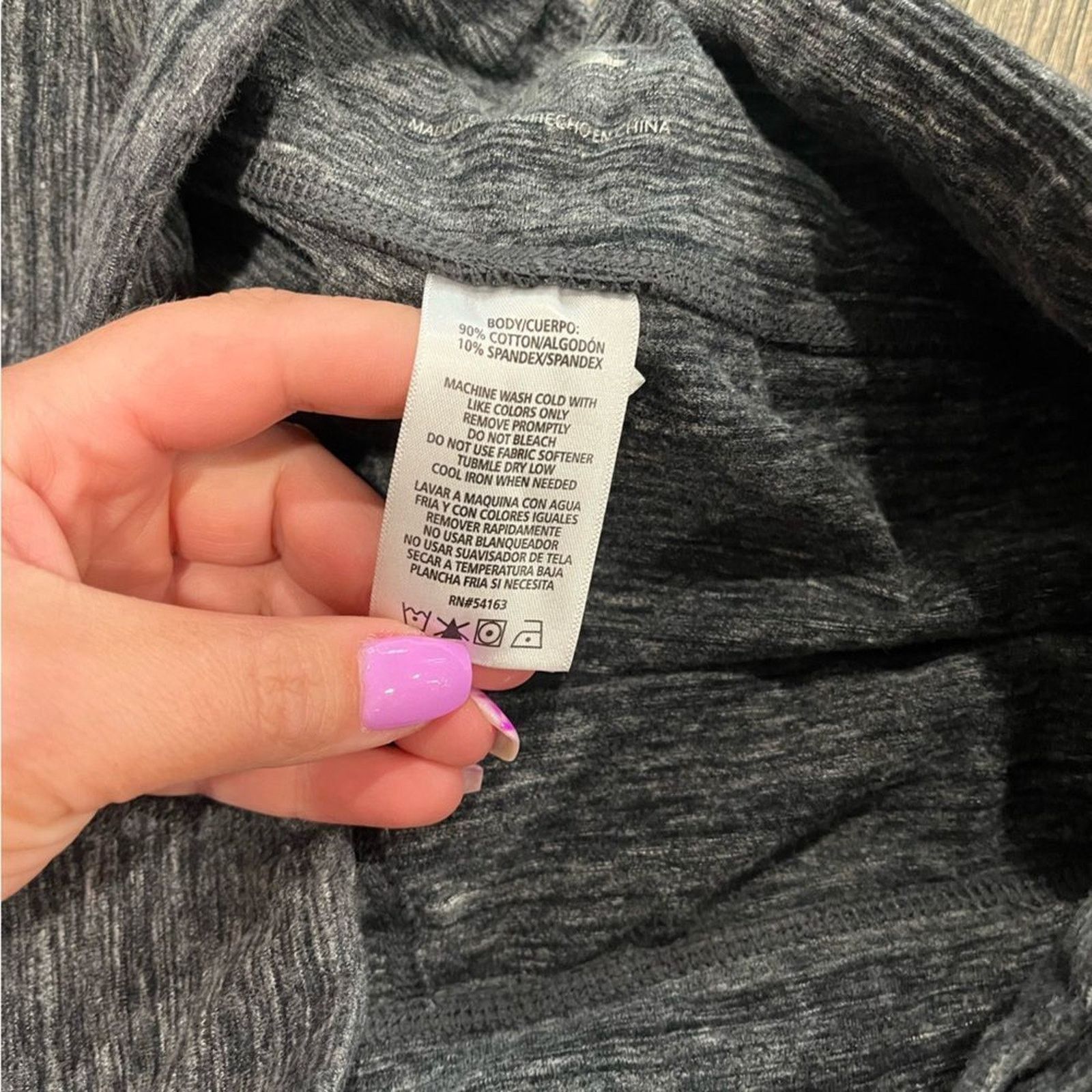 Calvin Klein Calvin Klein Gray Space Dye Athletic Capri Leggings Size L Size 29" - 4 Thumbnail