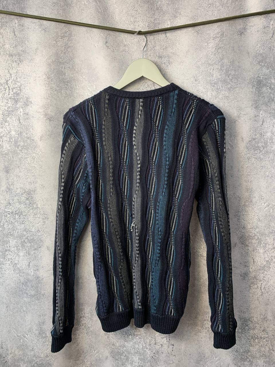 Coogi Rialto Italian Merino Blend Coogi Style Cable Knit Sweater Size L / US 10 / IT 46 - 6 Thumbnail
