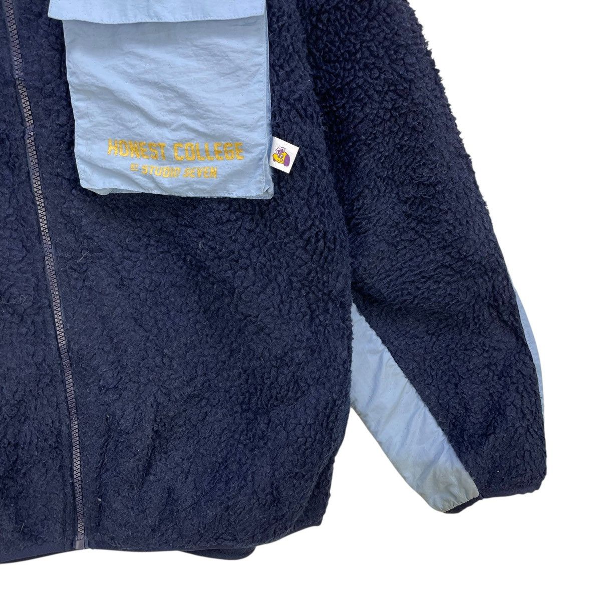 💥Vintage Honest By Studio Seven Fleece Navy Jacket