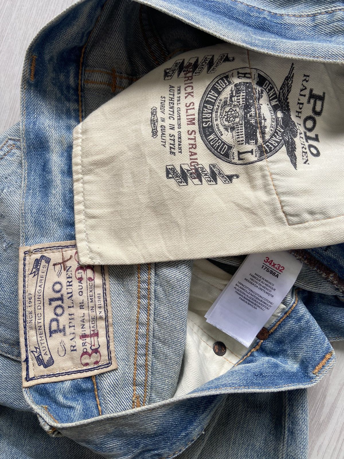 Polo Ralph Lauren × RRL Ralph Lauren Vintage Polo Ralph Lauren Varick Slim Straight Denim Pants Size US 37 - 5 Thumbnail