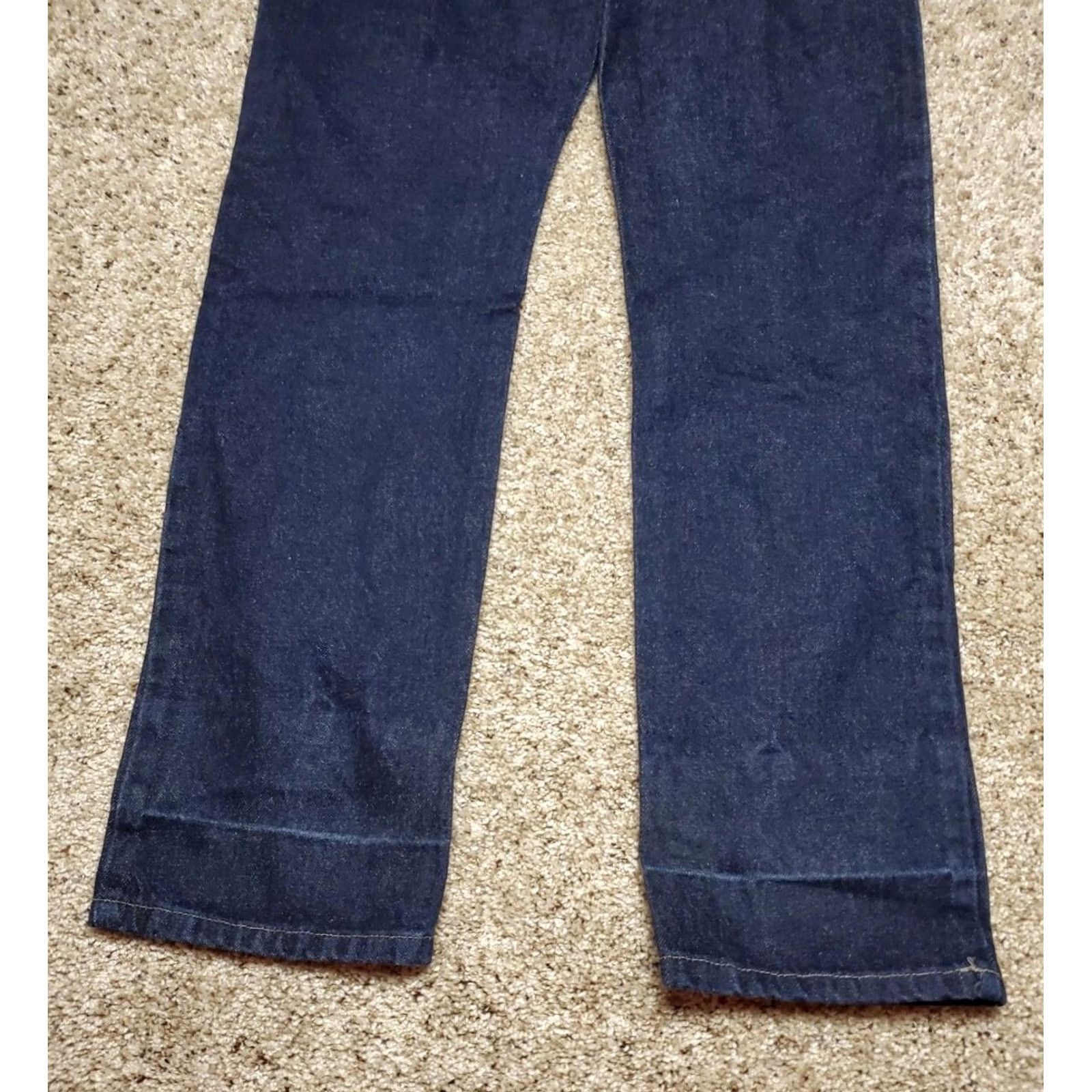 Anchor Blue VINTAGE Anchor Blue Jeans 5/6M Junior Blue Baggy Straight Leg Dark Wash Y2K Jeans Womens 90s Grunge Size 27" / US 4 / IT 40 - 7 Thumbnail