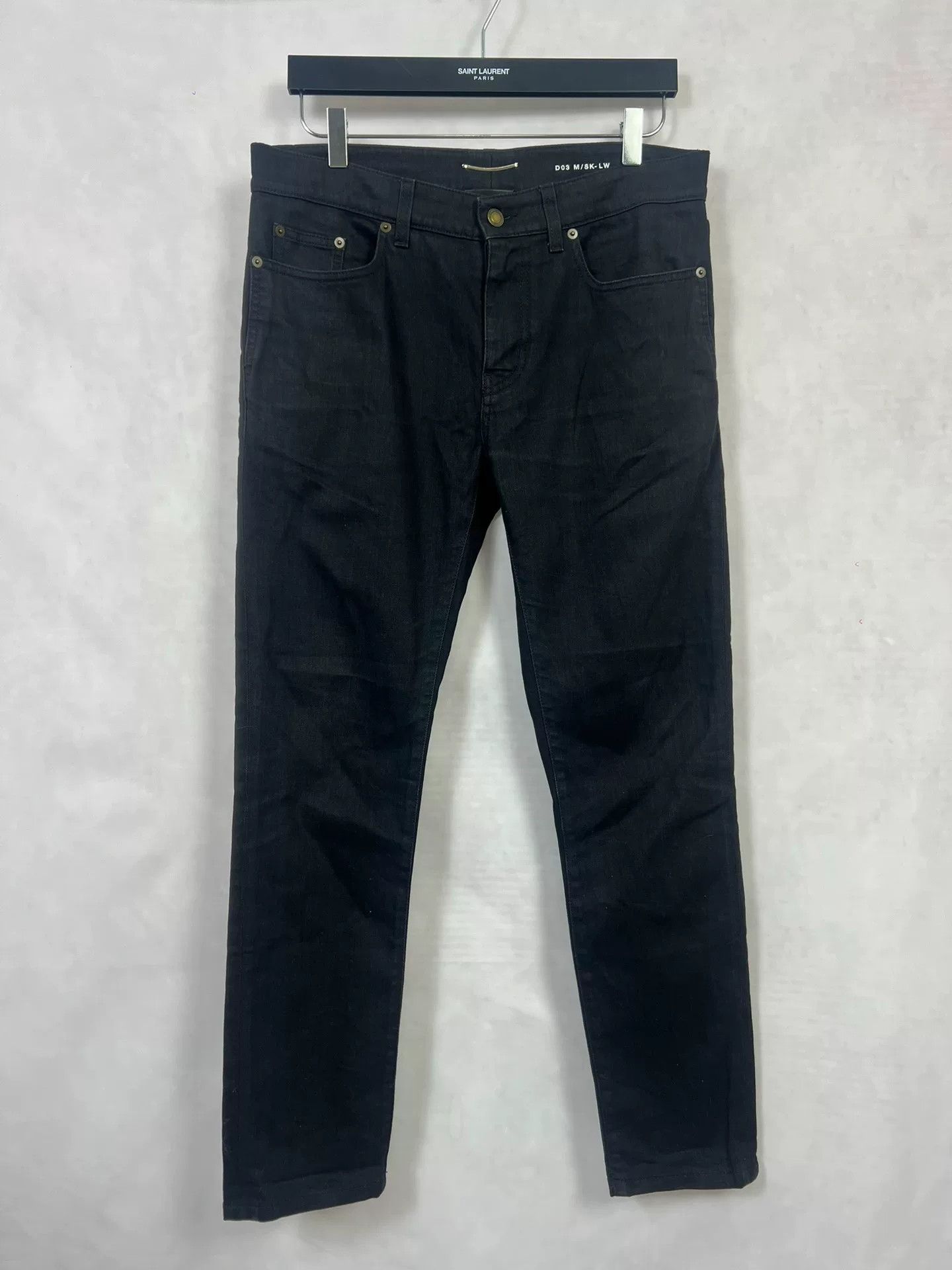 Saint Laurent Paris Saint Laurent Black Denim Pants SLP20SSD03 Size US 32 / EU 48 - 1 Thumbnail
