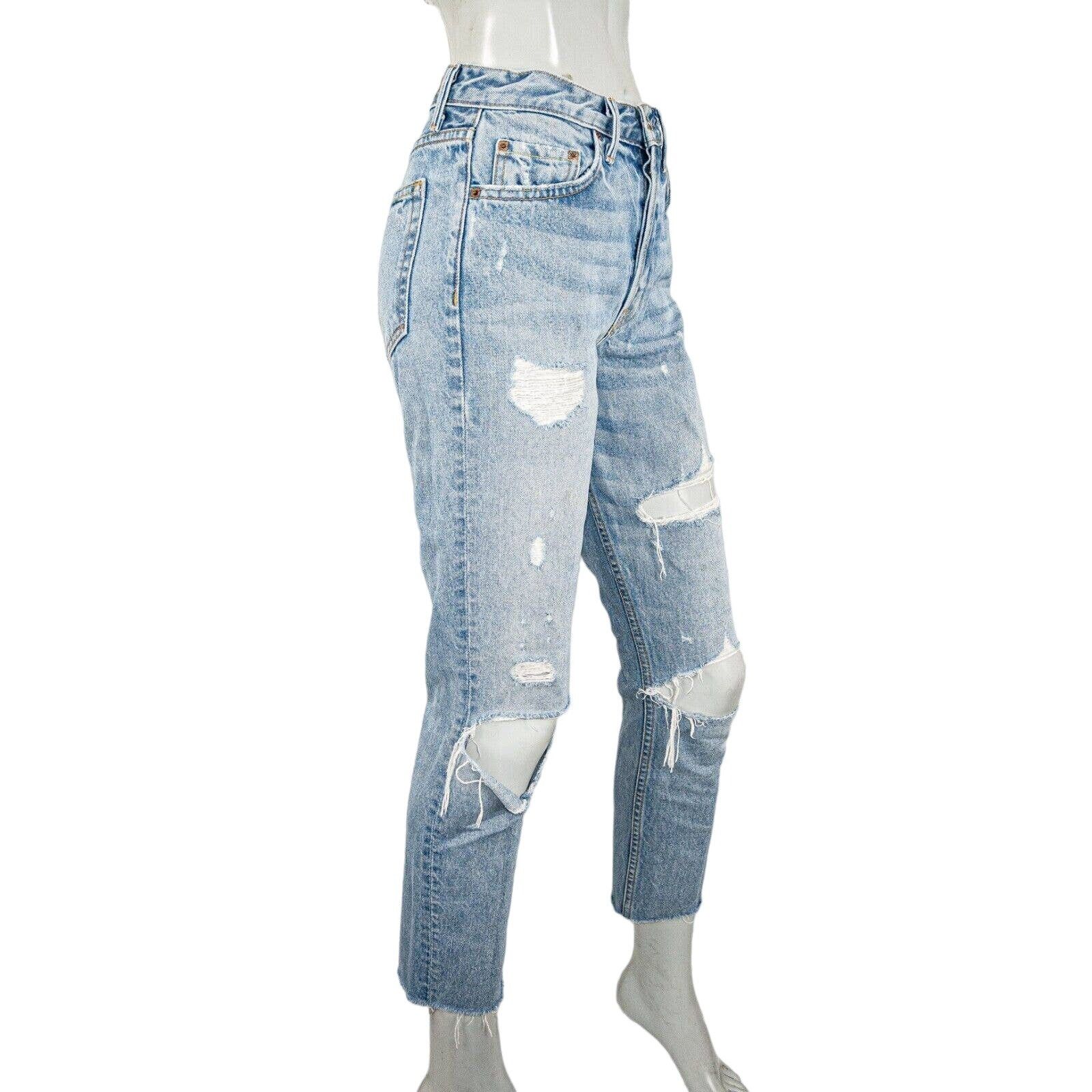 GRLFRND GRLFRND Karolina High Rise Straight Crop Jeans more love Size 26" / US 2 / IT 38 - 4 Thumbnail