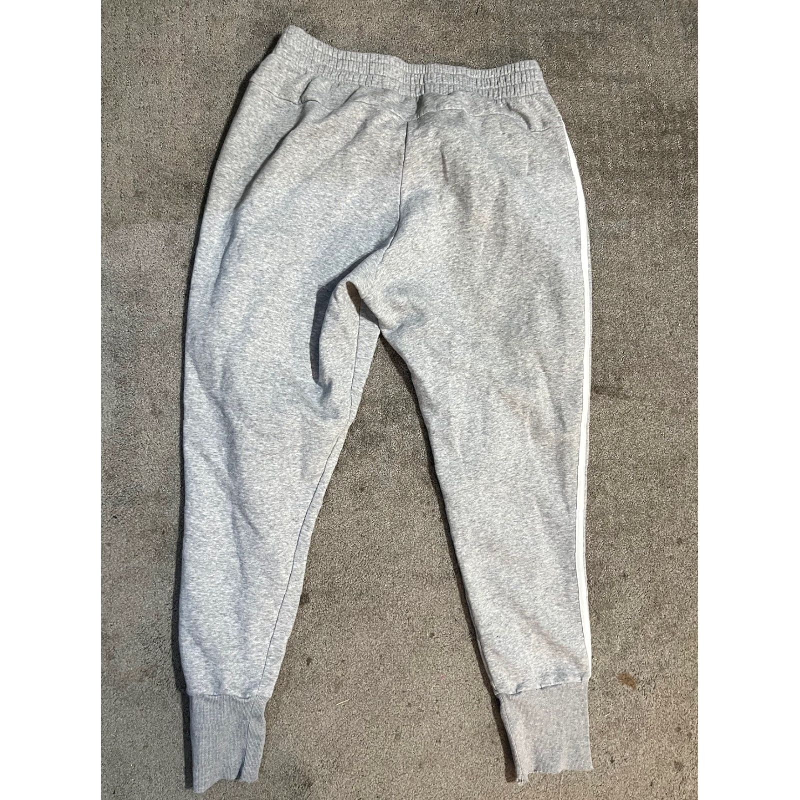 Adidas Adidas Women’s 1X Gray Jogger Sweatpants Striped Sweatpants Activewear Plus Size W/ White Stripes Womens Size 40" / US 18 - 3 Thumbnail