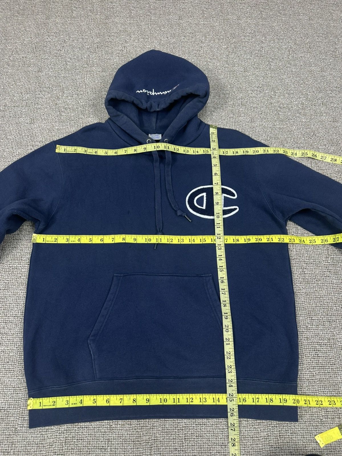 Champion Vintage Champion Big Carpet Logo Sunfaded Hoodie Z300 Size US L / EU 52-54 / 3 - 6 Thumbnail