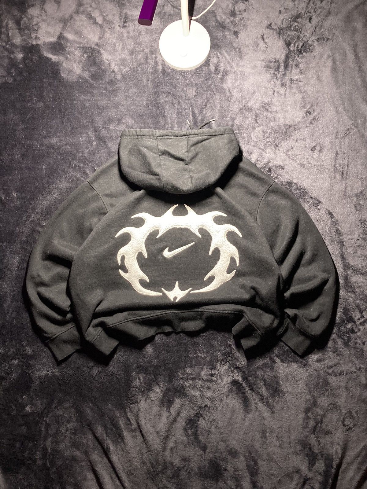 Nike × Vintage ⛩️nike hoodie custom fleece vintage y2k center big logo Size US M / EU 48-50 / 2 - 1 Thumbnail