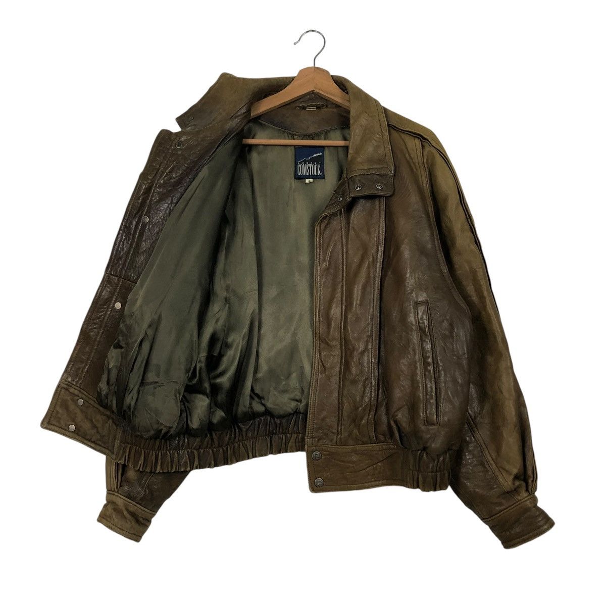 Robert Comstock VINTAGE BOMBER BIKER GENUINE LEATHER JACKET ROBERT COMSTOCK Size US L / EU 52-54 / 3 - 13 Thumbnail