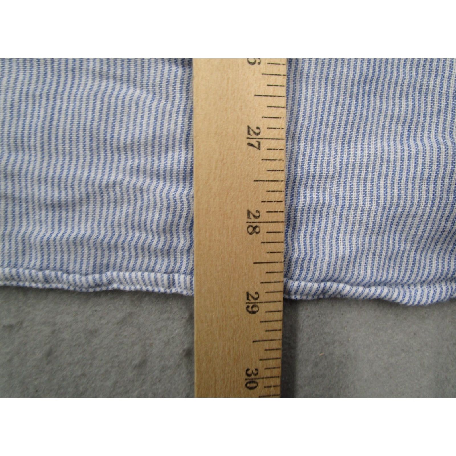 John Varvatos John Varvatos Star USA Shirt Mens Medium Blue Striped Button Up Designer Size US M / EU 48-50 / 2 - 7 Thumbnail