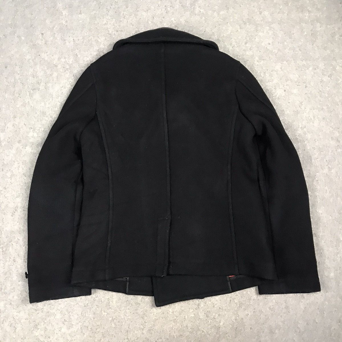 Comme des Garcons × Comme des Garcons Homme COMME DES GARÇONS WOOL JACKET LEATHER COLLAR Size US M / EU 48-50 / 2 - 6 Thumbnail