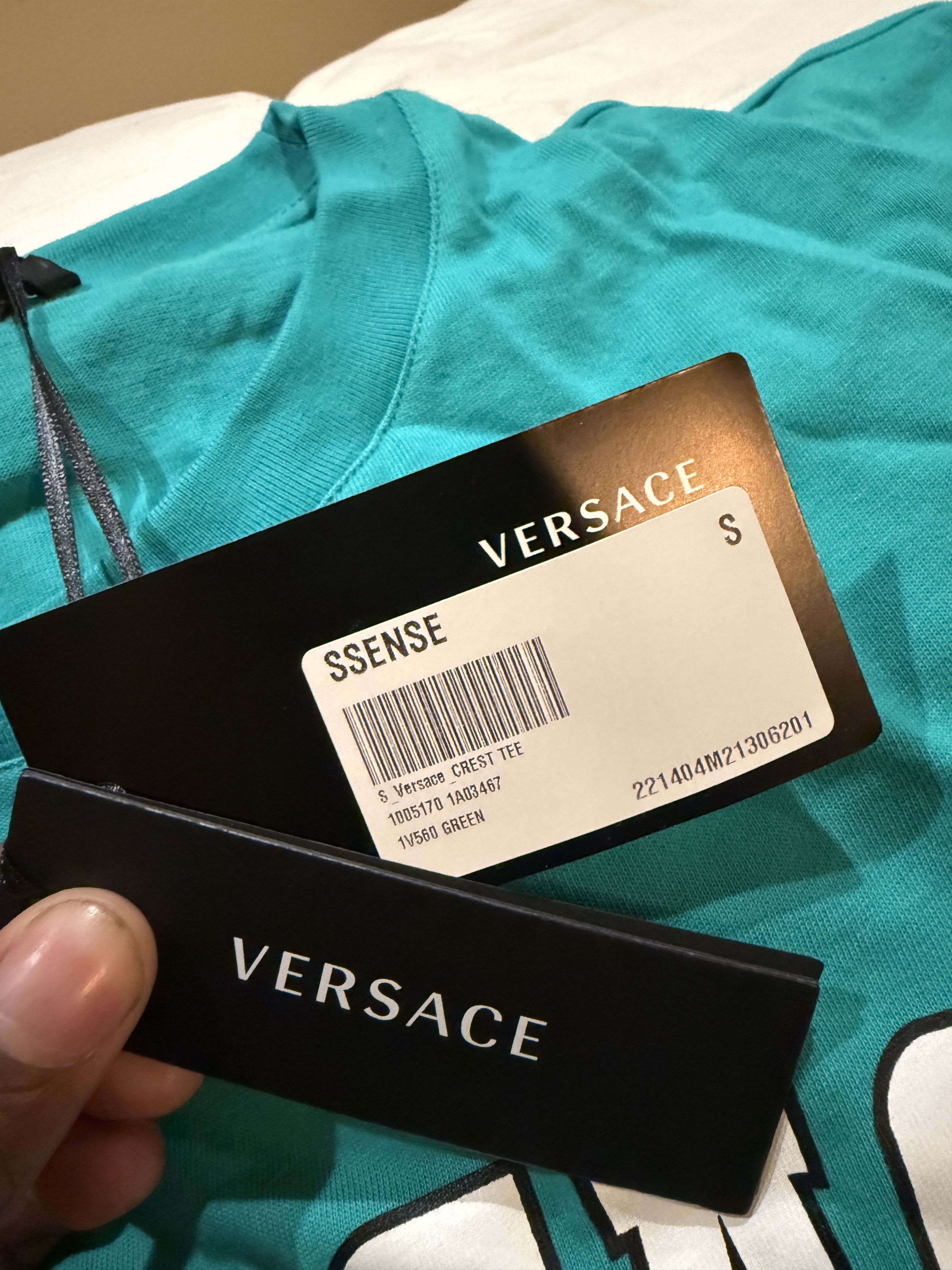 Versace Green Royal Rebellion T-Shirt Size US S / EU 44-46 / 1 - 3 Thumbnail