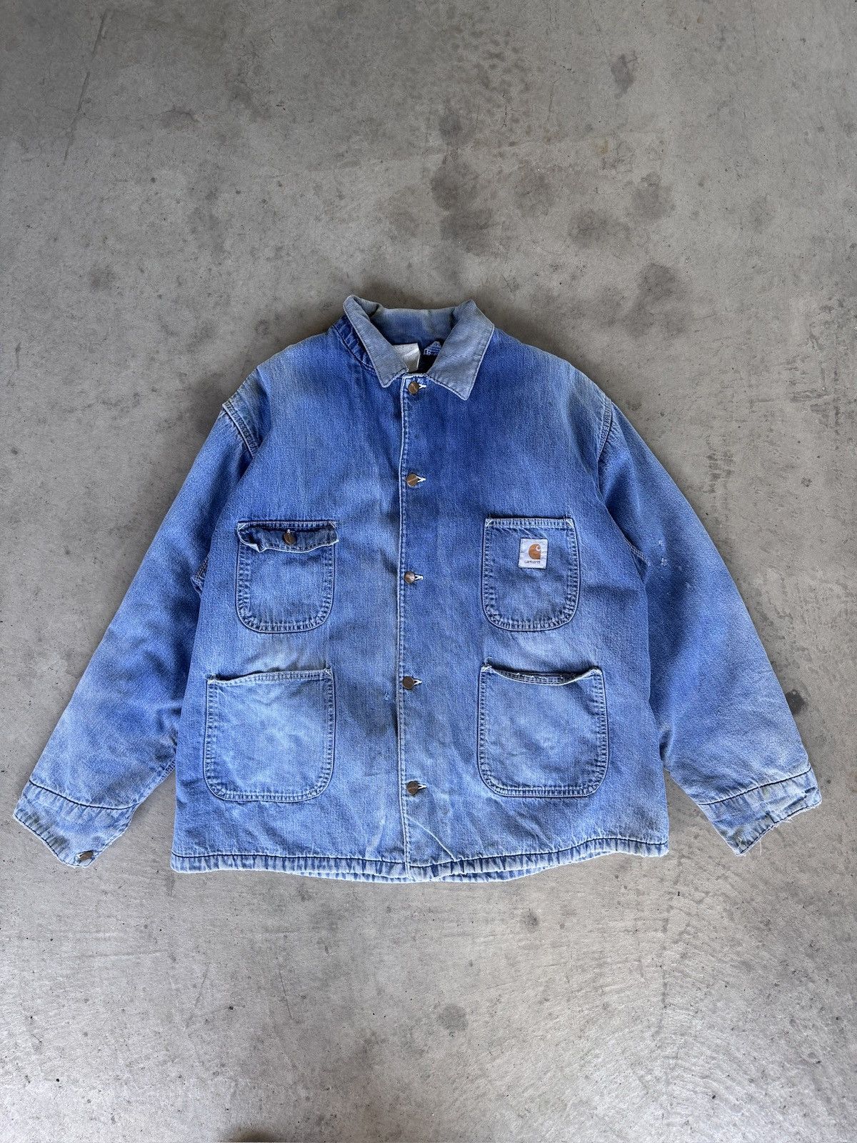 Carhartt Vintage Carhartt Chore Denim Jacket Size US XL / EU 56 / 4 - 1 Thumbnail