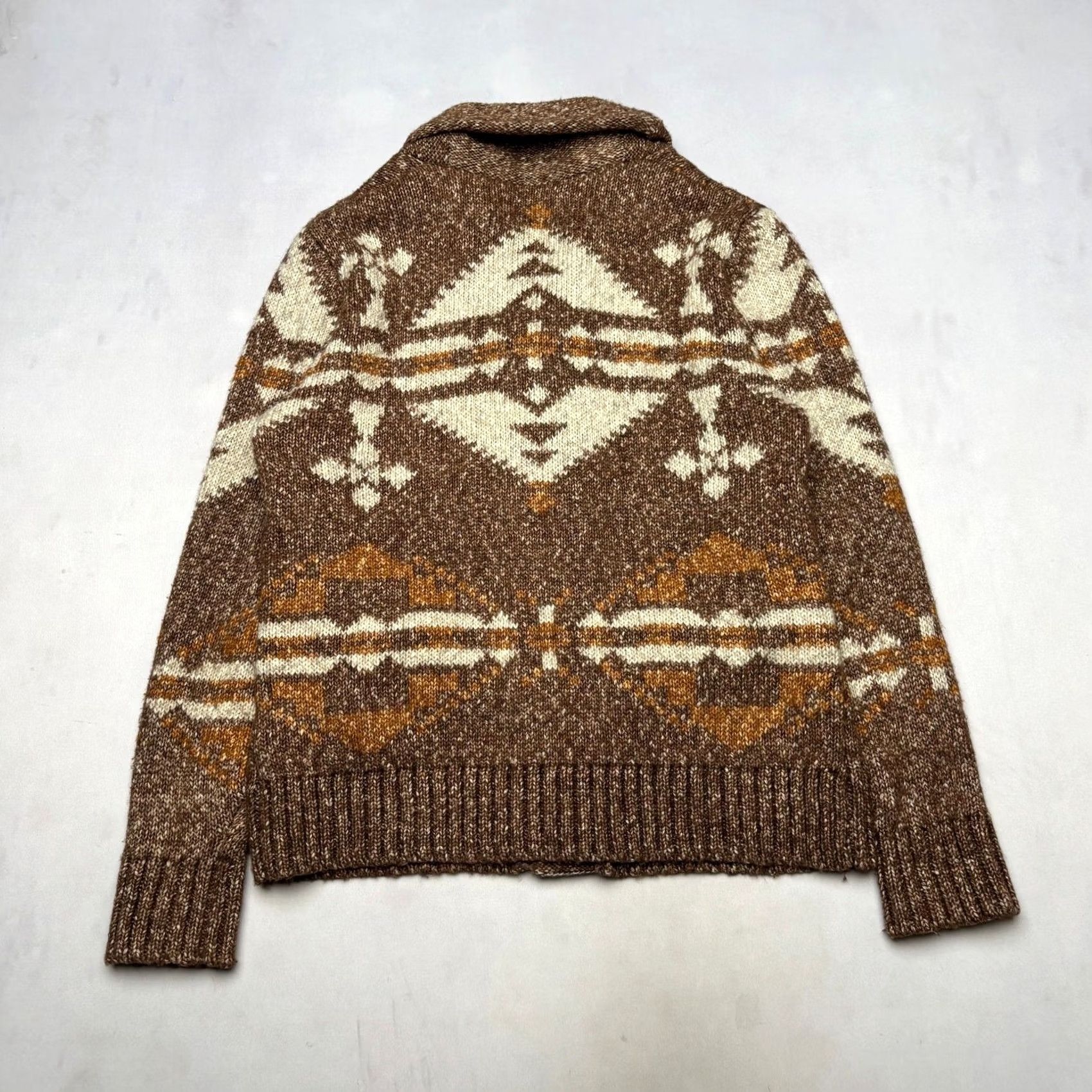 Schott Schott Southwestern Motif Yak Wool Shawl Collar Cardigan Sweater M Men's Size US M / EU 48-50 / 2 - 3 Thumbnail