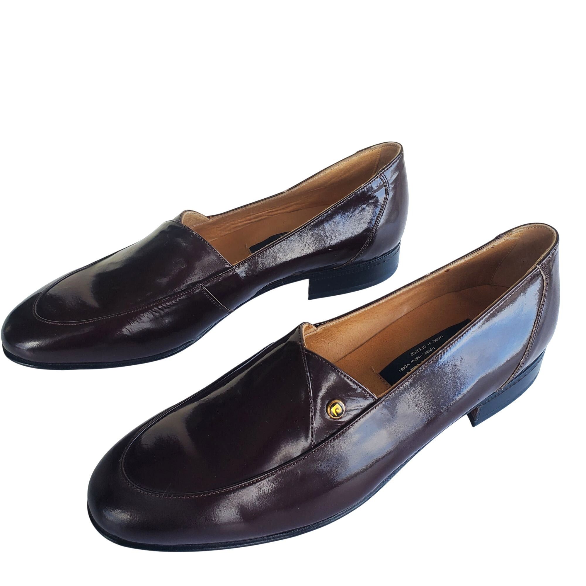 Pierre Cardin Pierre Cardin 70s Men Size 8 Brown Patent Leather Slip On Sh Size US 8 / EU 41 - 4 Thumbnail