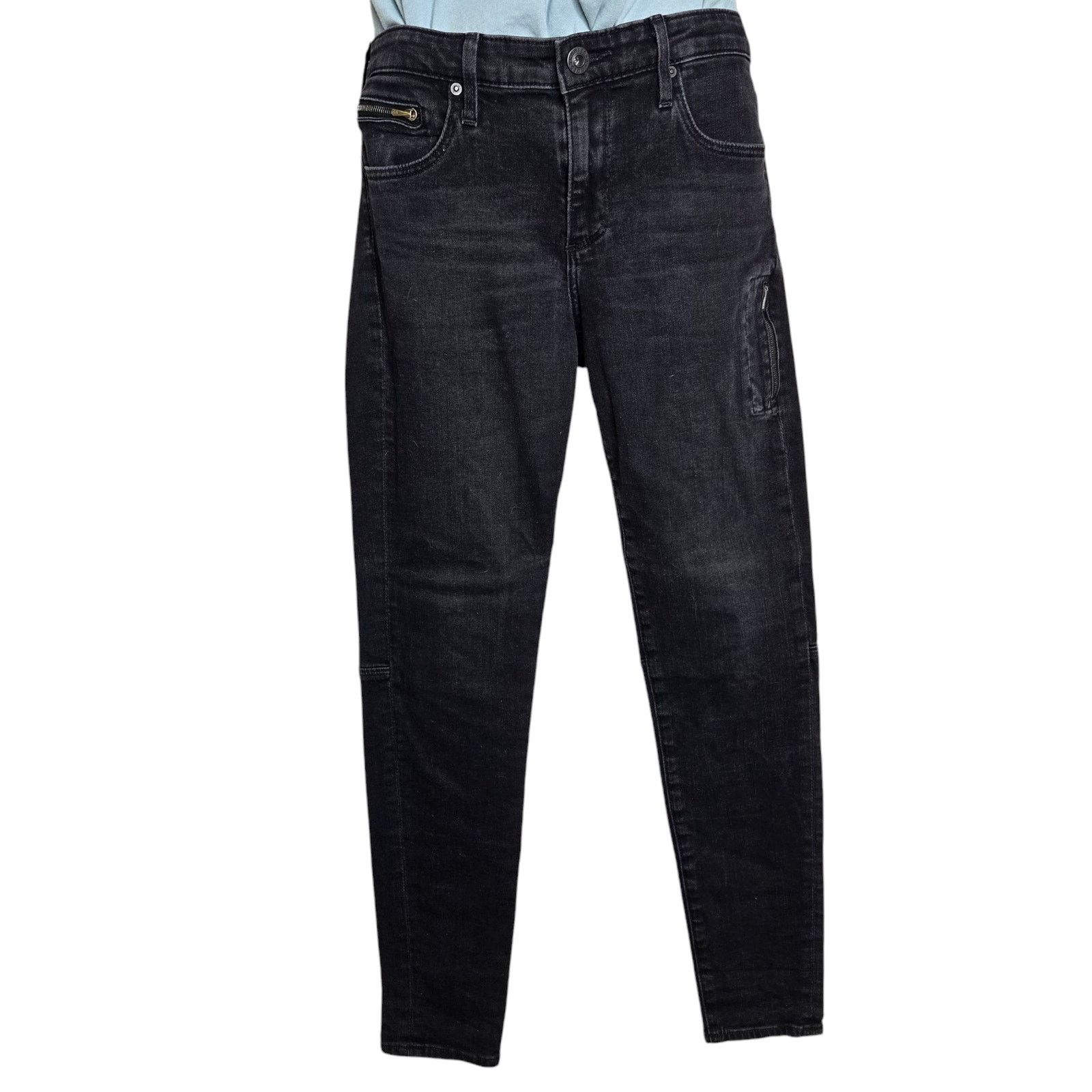 AG Adriano Goldschmied Adriano Goldschmied Womens Black Jeans Size 29 Taxi Zip Size 29" - 1 Thumbnail