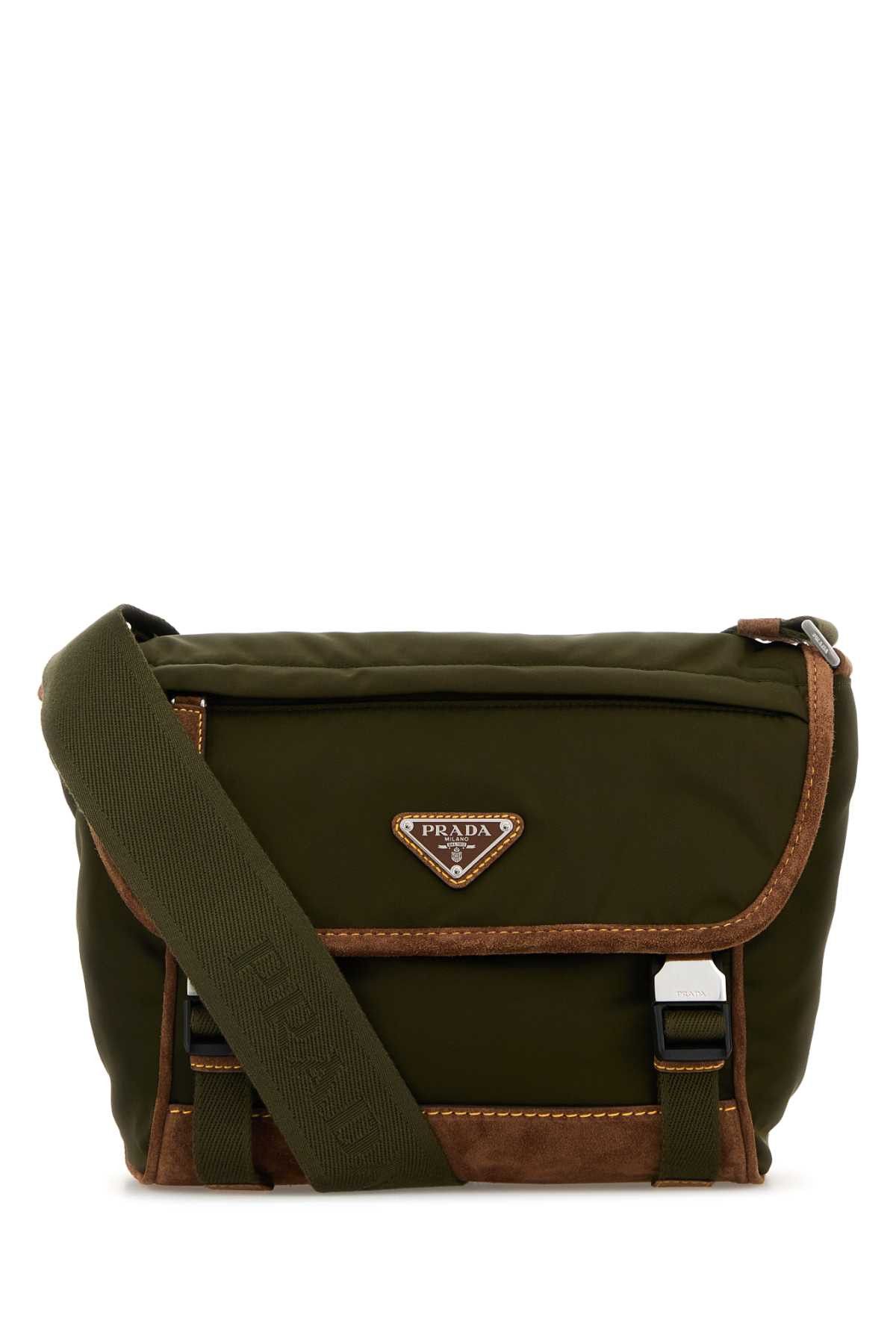 Prada Olive Green Re-Nylon Crossbody Bag Size ONE SIZE - 1 Thumbnail