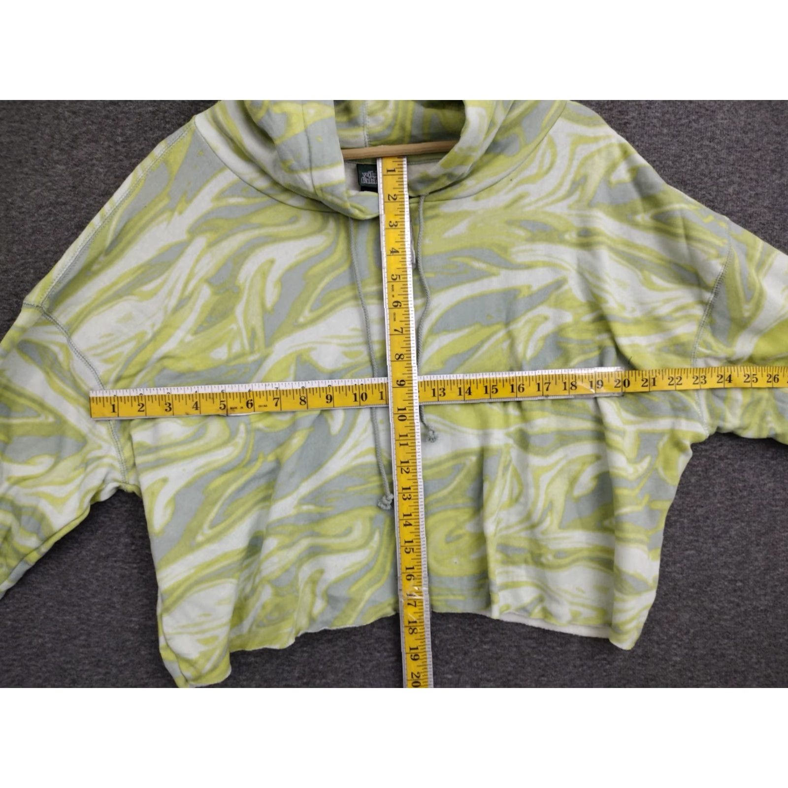 Vintage Wild Fable Hoodie Womens Crop Sweatshirt Green 2XL XS? Size XXL / US 16-18 / IT 52-54 - 4 Thumbnail