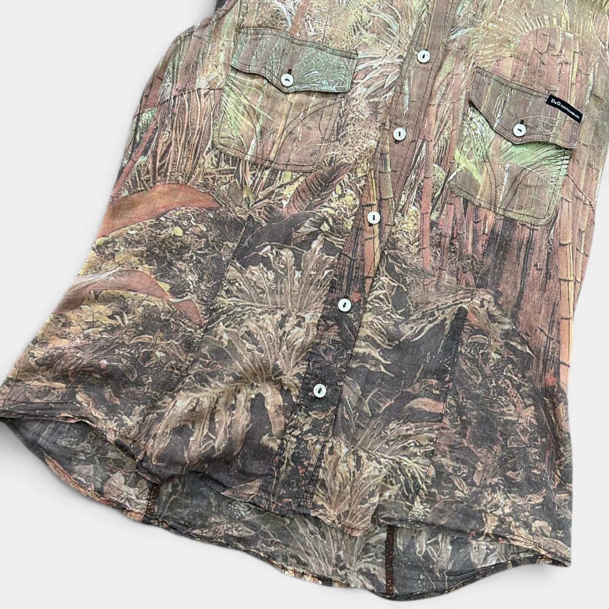 Dolce & Gabbana Dolce & Gabbana SS04 Bamboo Forest Print Sleeveless Shirt Size US S / EU 44-46 / 1 - 3 Thumbnail