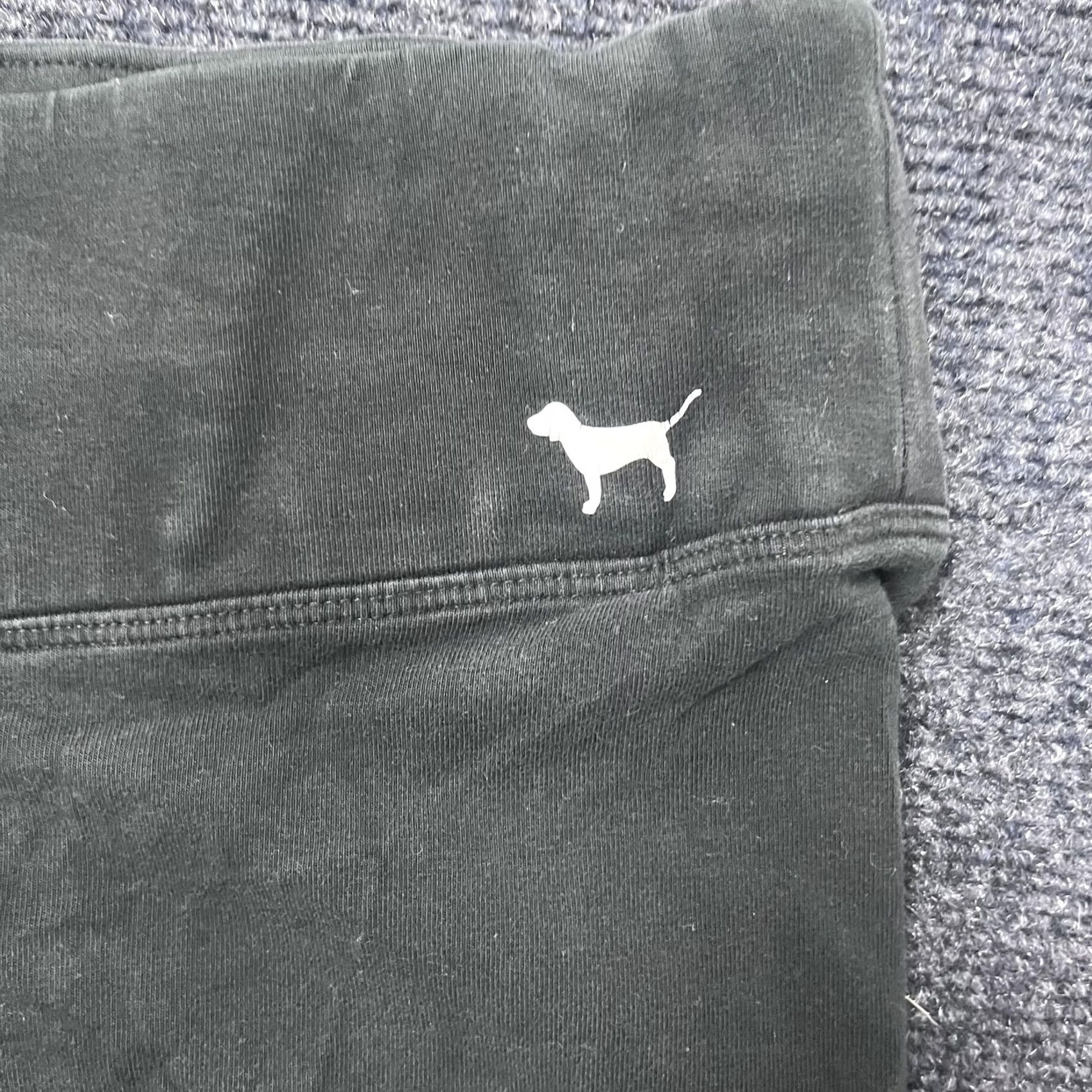 Pinko PINK Yoga Leggings Womens L Black Dog Logo Activewear Size 36" / US 14 / IT 50 - 3 Thumbnail